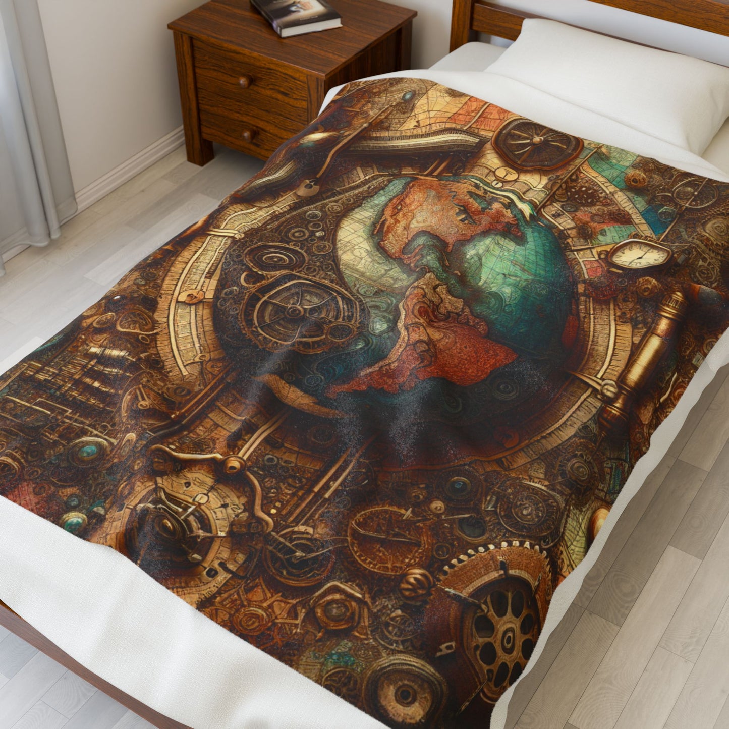 World of Time and Wheels - Plush Blanket