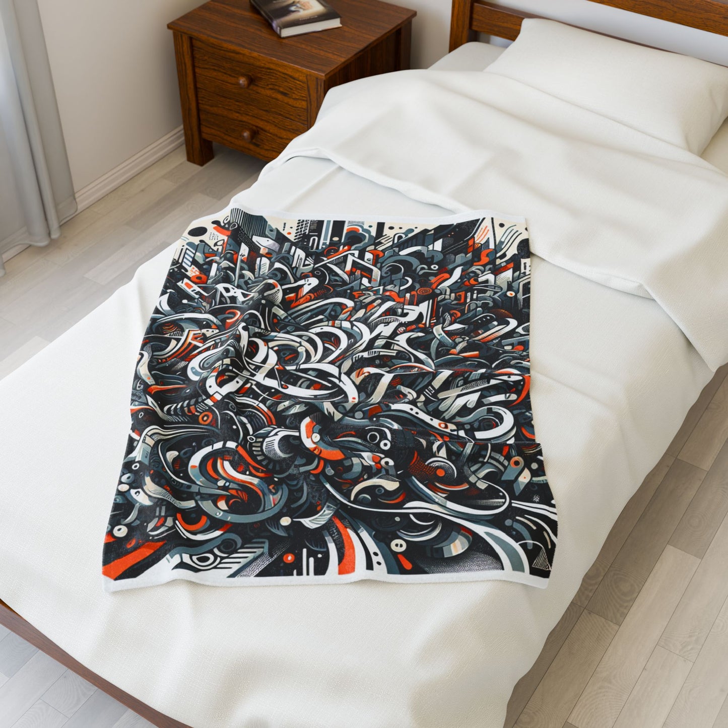Intricate Maze Unfolds - Plush Blanket
