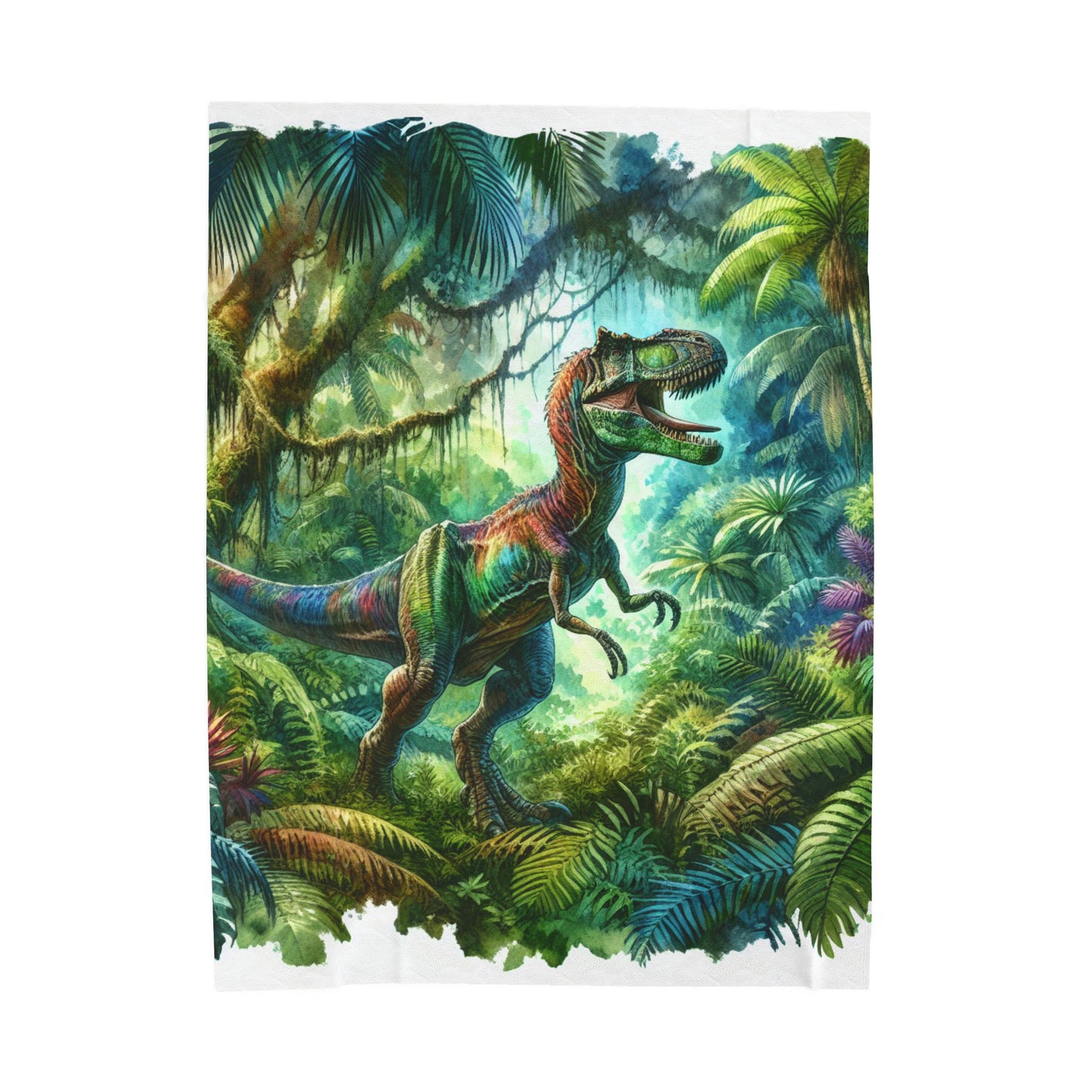 Roar of the Ancient Forest - Plush Blanket