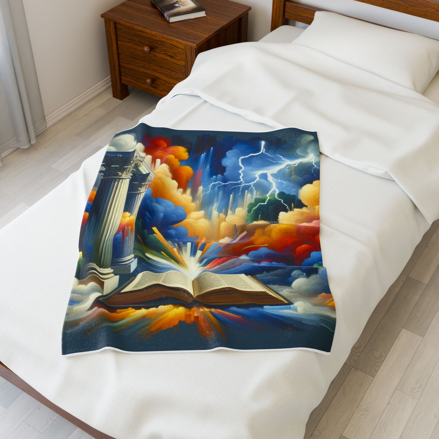 A Tale of Thunder and Wonder - Plush Blanket