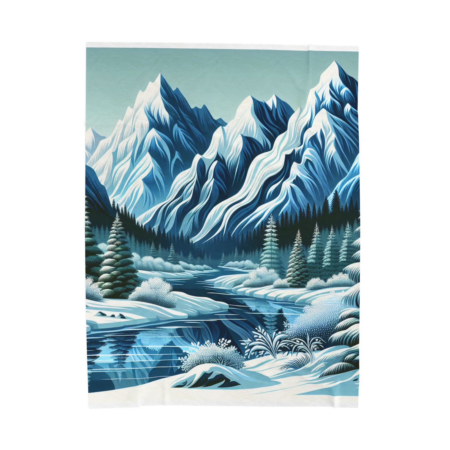 Winter Wilderness Majesty - Plush Blanket