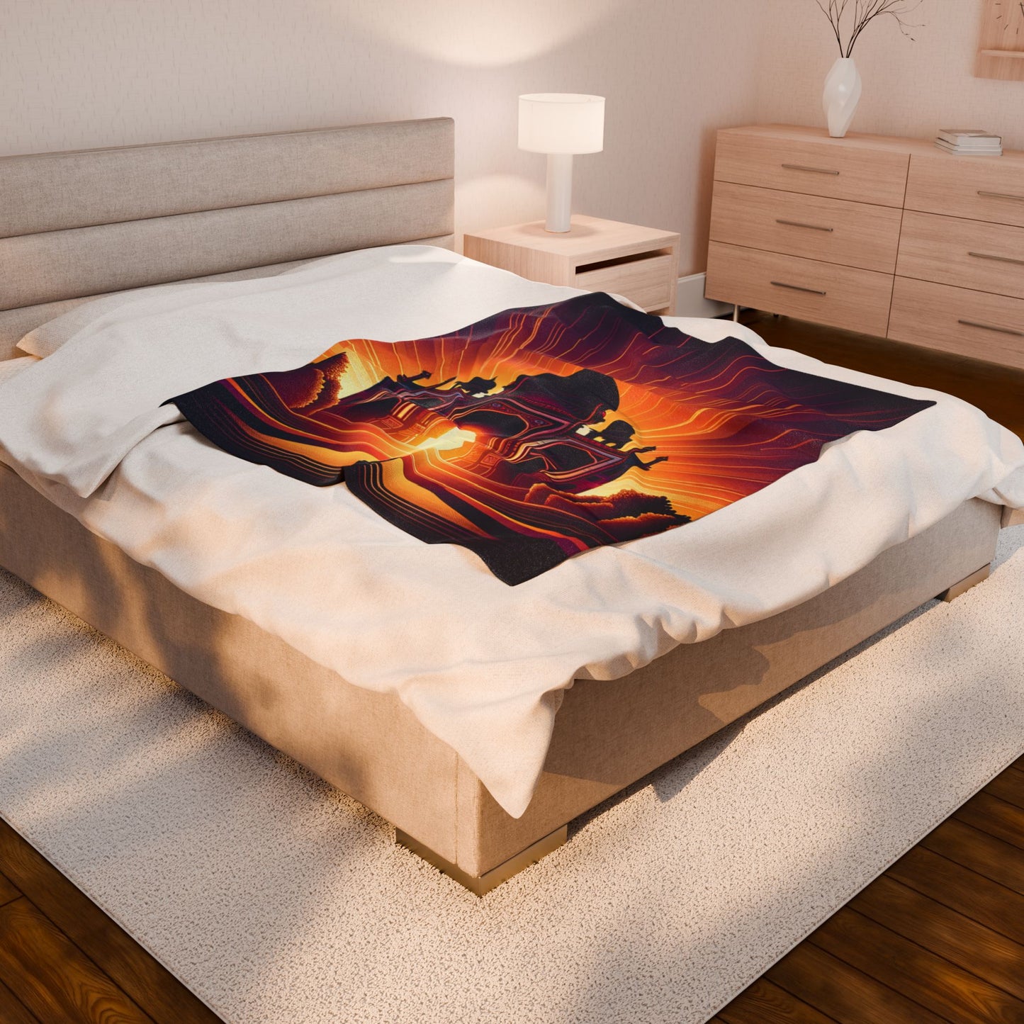 Radiance of the Grand Structure - Plush Blanket