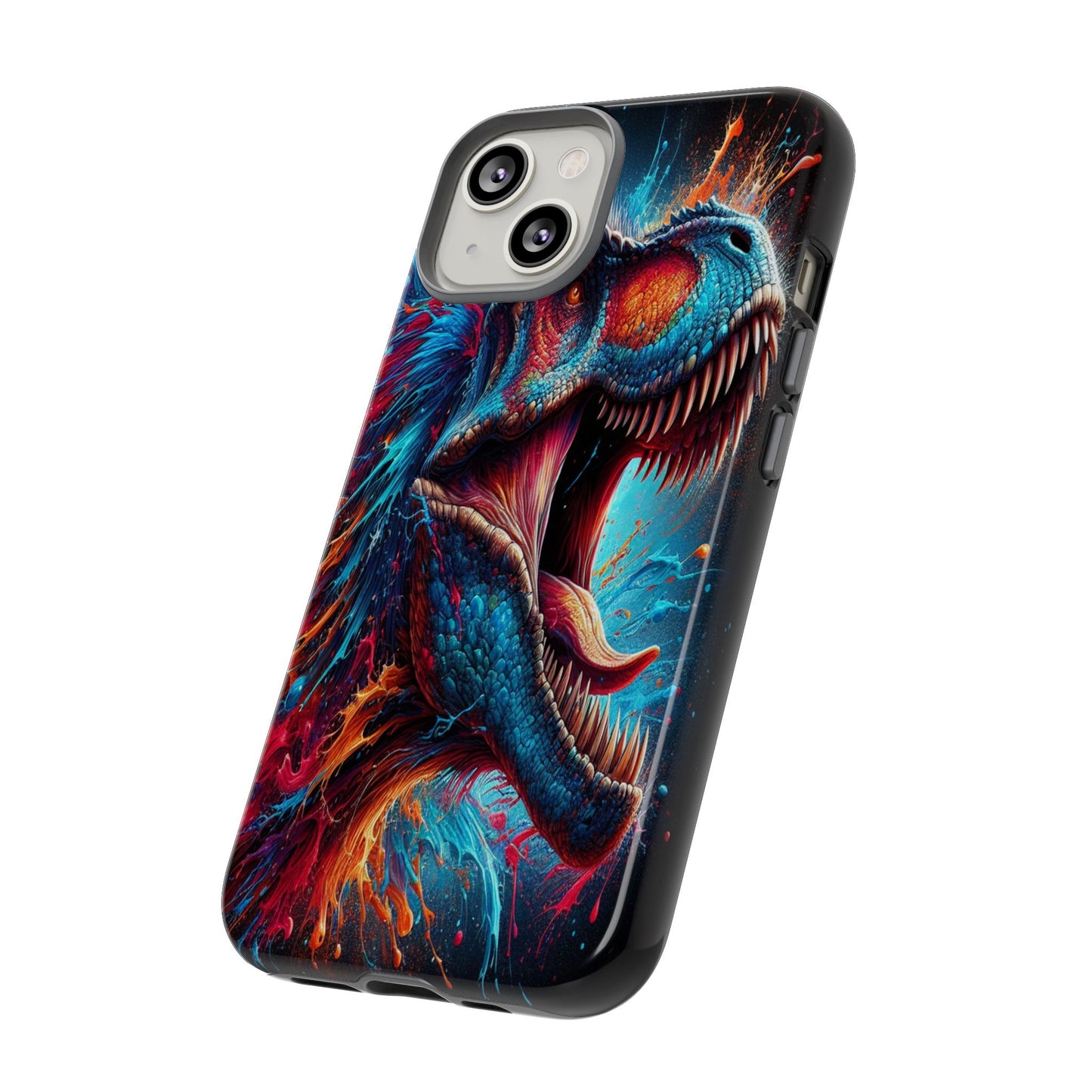 Colorburst Dinosaur Roar - Phone Case