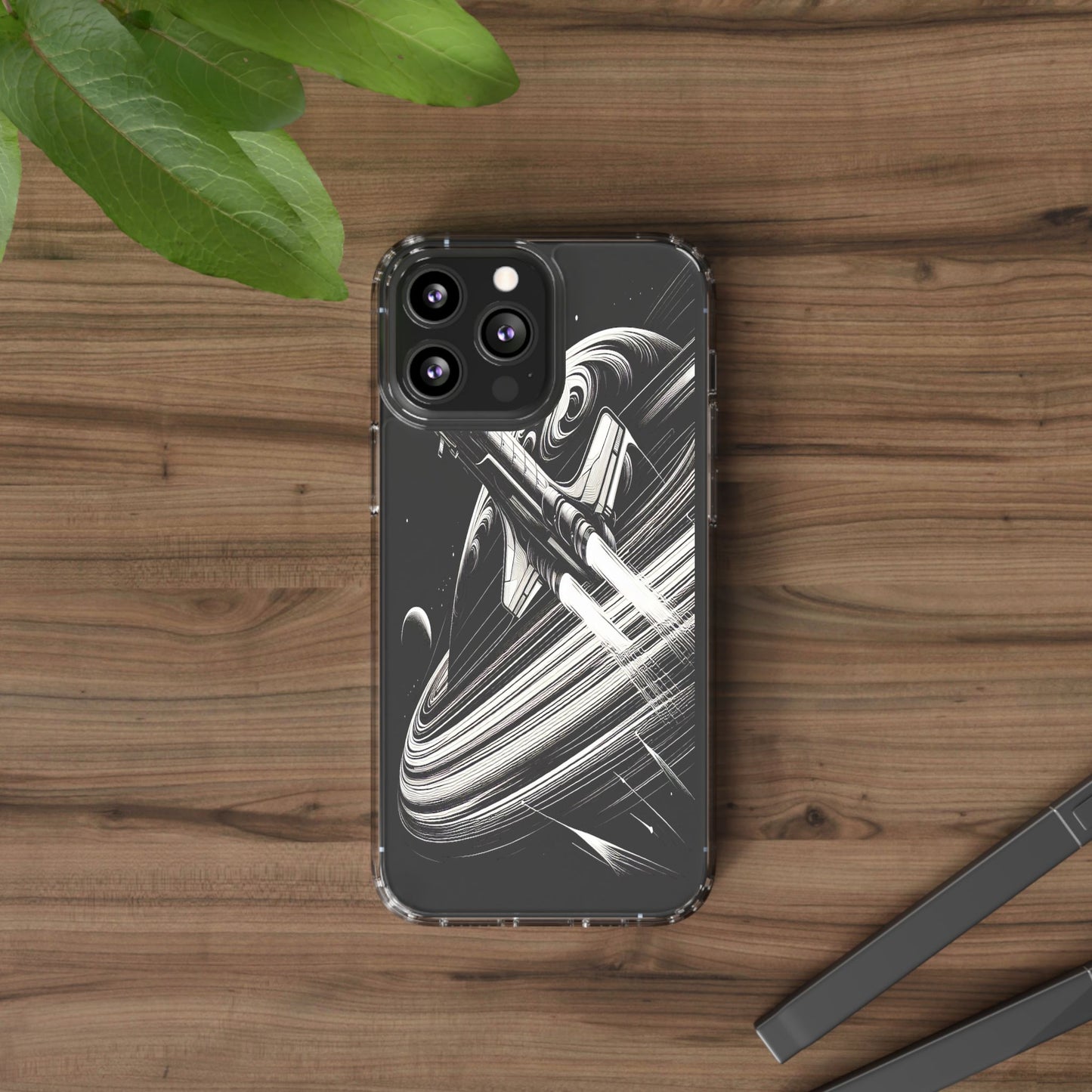 Transparent Voyage Beyond the Rings Iphone Case Compatible With Iphone 16 15 14 - Clear Phone Cover