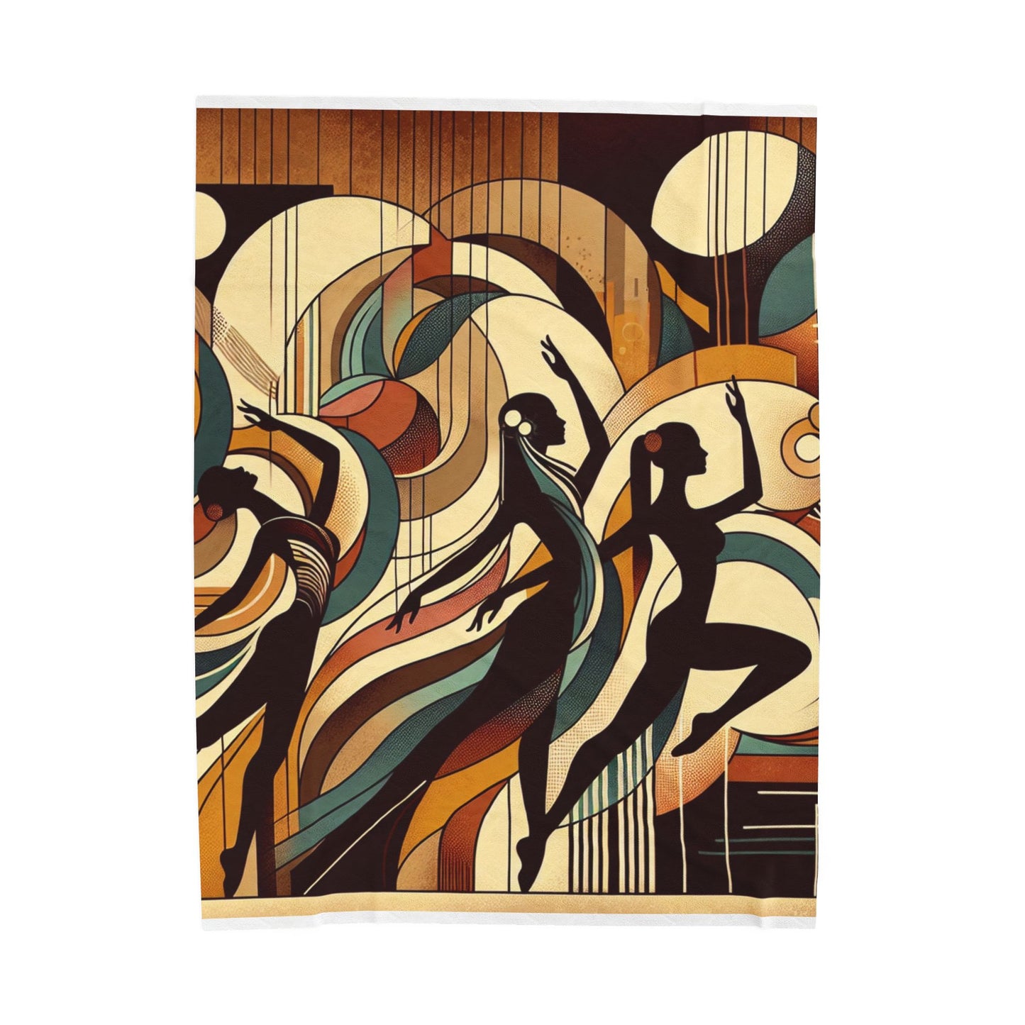 Fluid Rhythms in Motion - Plush Blanket