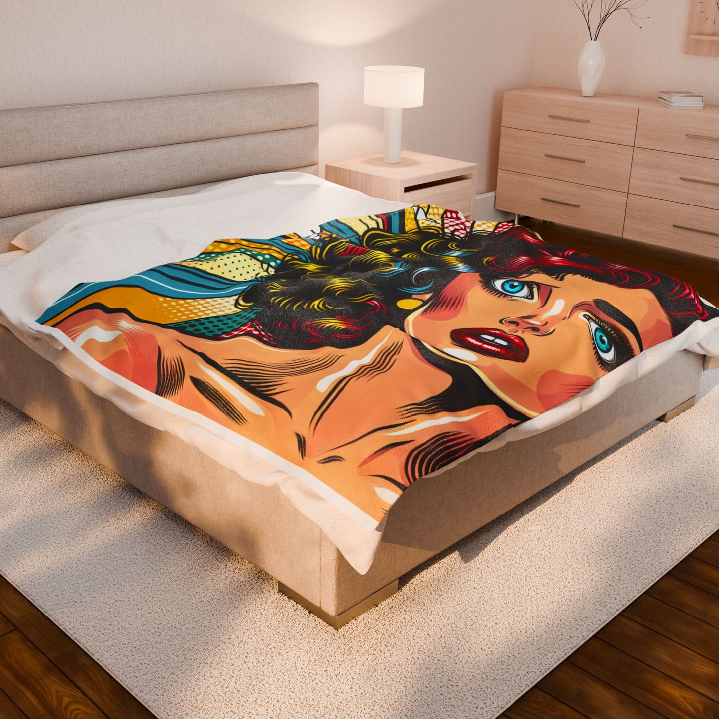 Retro Pop Diva- Plush Blanket