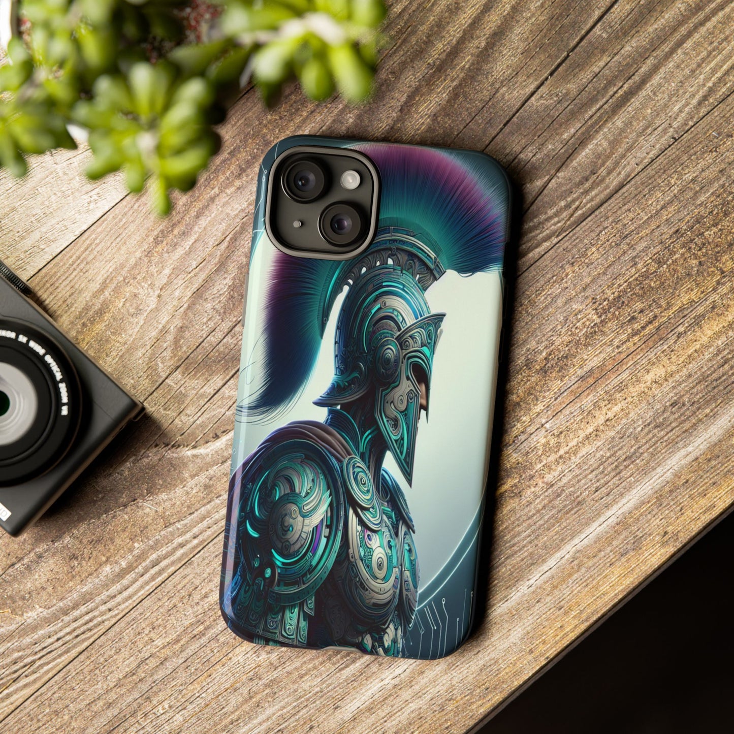 Custom ProtectiveGuardian of the Digital RealmIphone Case Compatible With Iphone 16 15 14 - Phone Cover