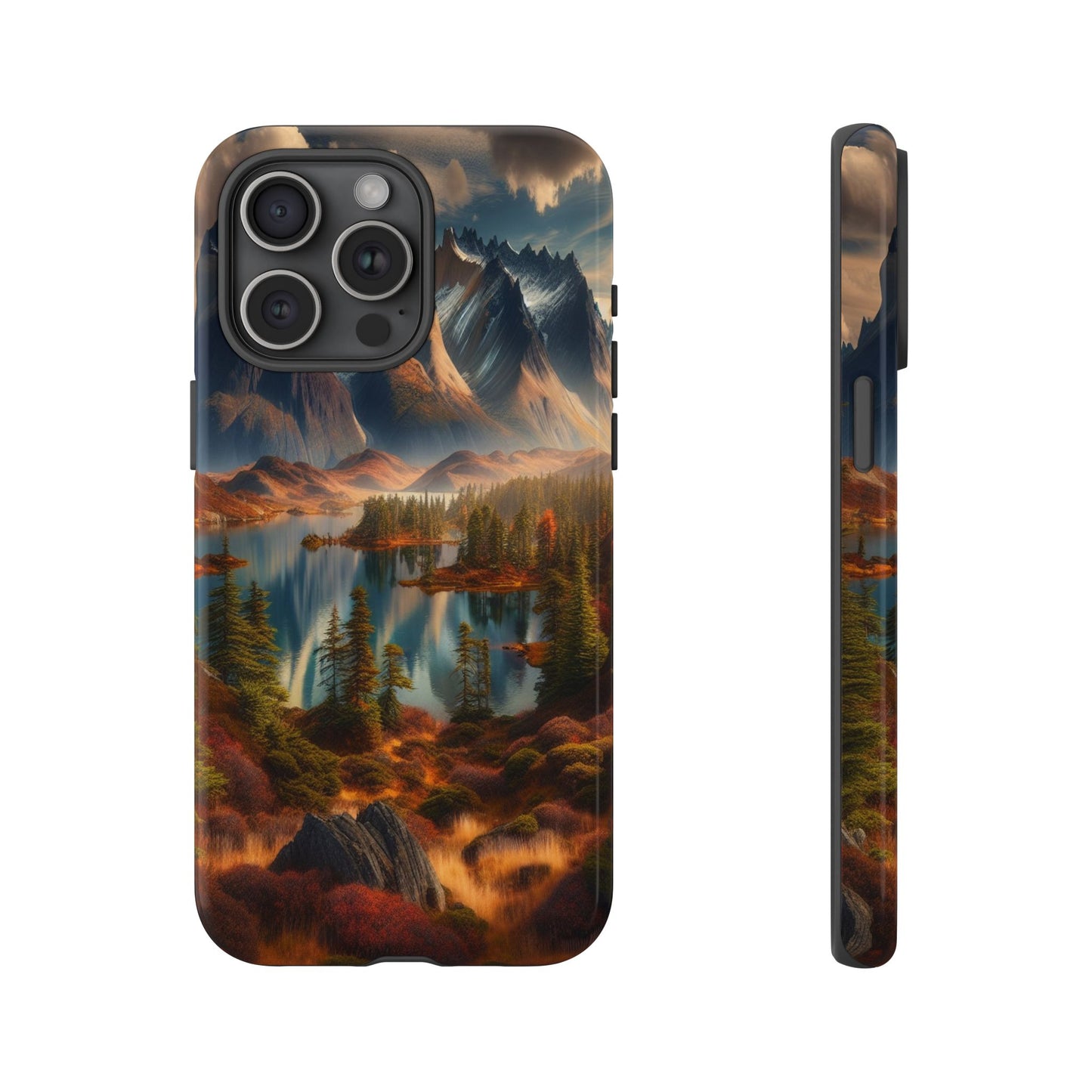 Custom ProtectiveMajestic Peaks and Tranquil WatersIphone Case Compatible With Iphone 16 15 14 - Phone Cover