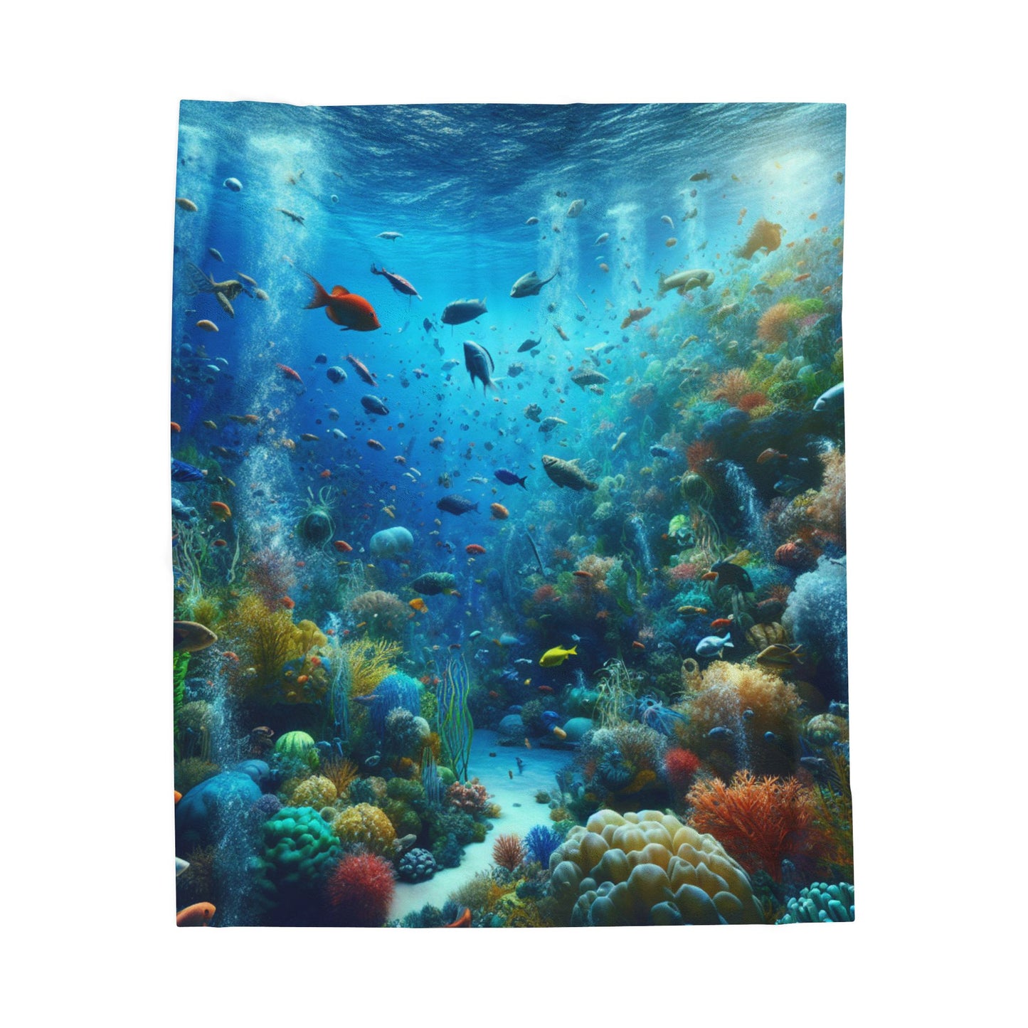 Undersea Marine Tapestry- Plush Blanket