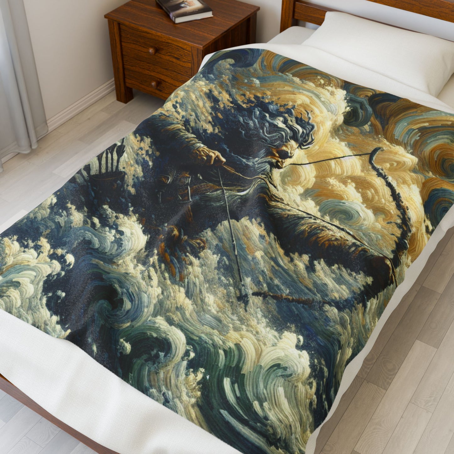 Stormy Archer at Sea - Plush Blanket