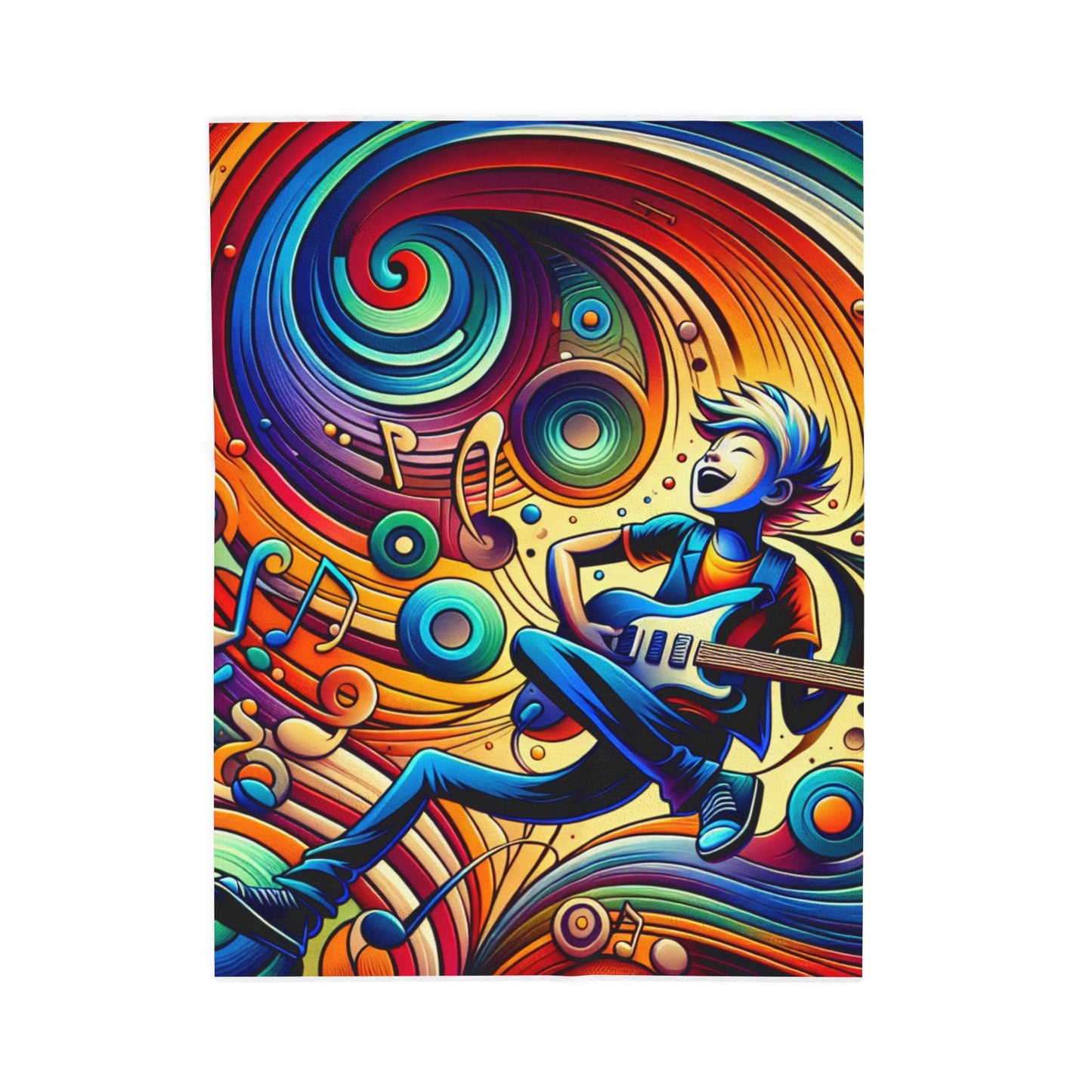 Musical Whirl - Plush Blanket
