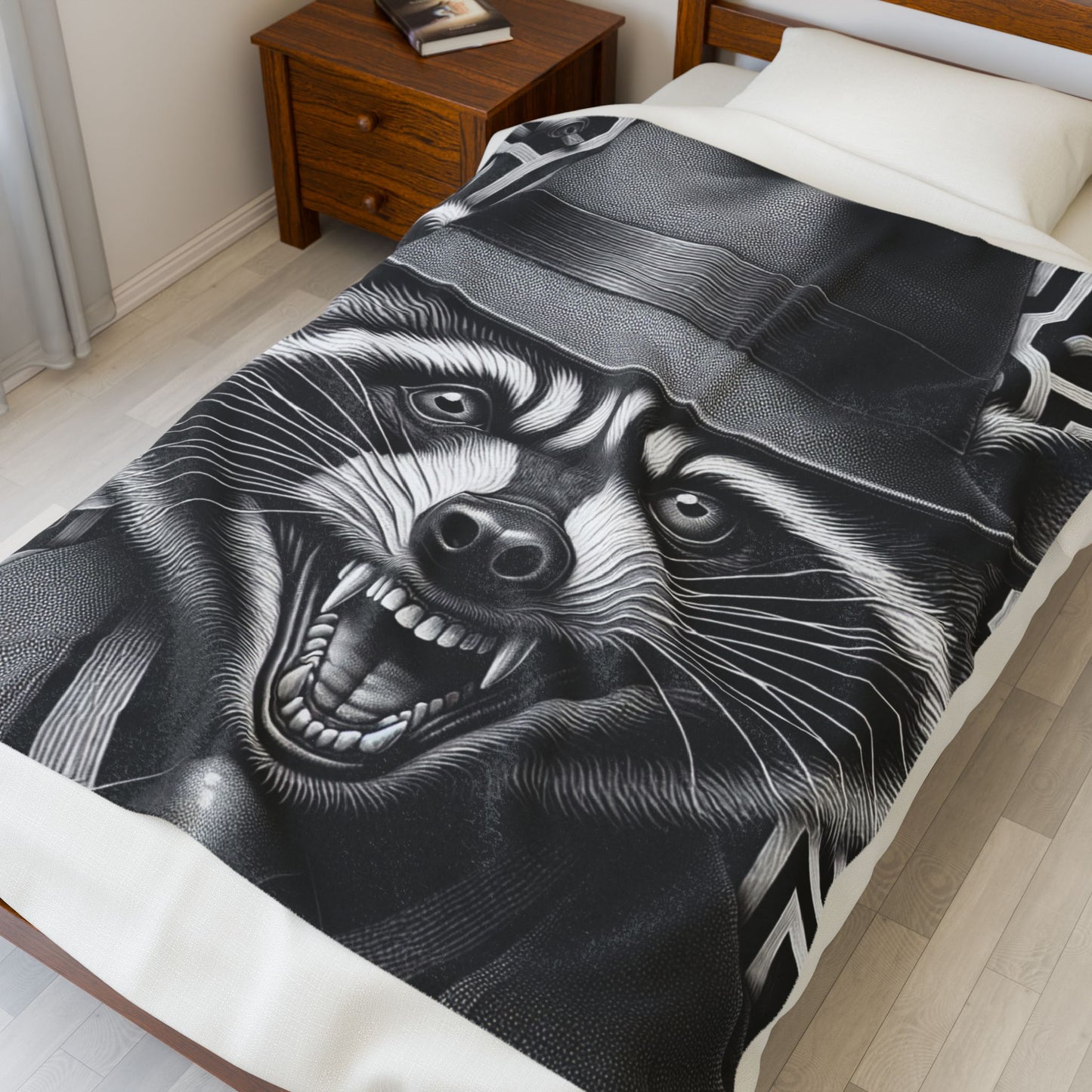 Raccoon's Labyrinth Adventure - Plush Blanket