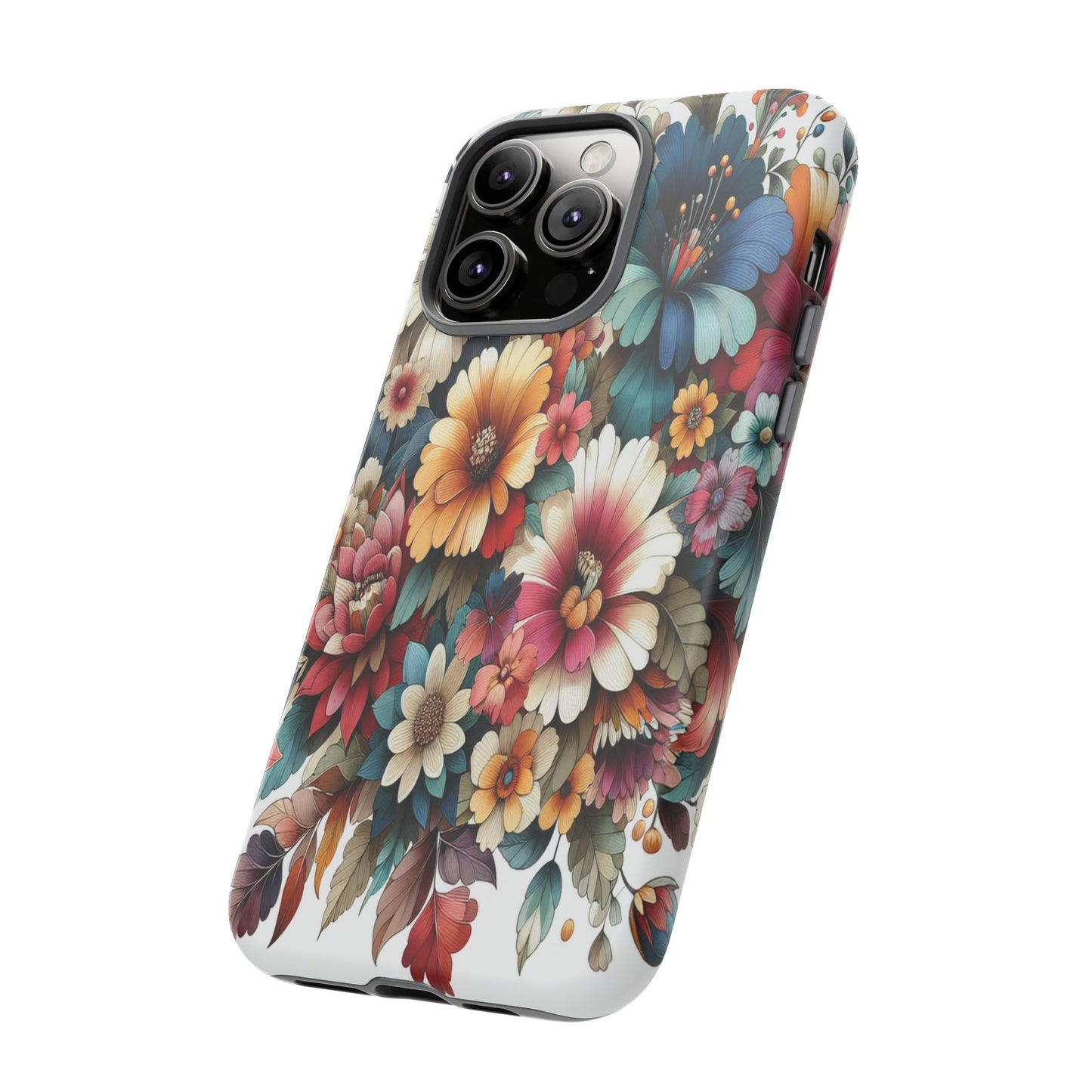 Floral Celebration in Colorful Hues - Phone Case