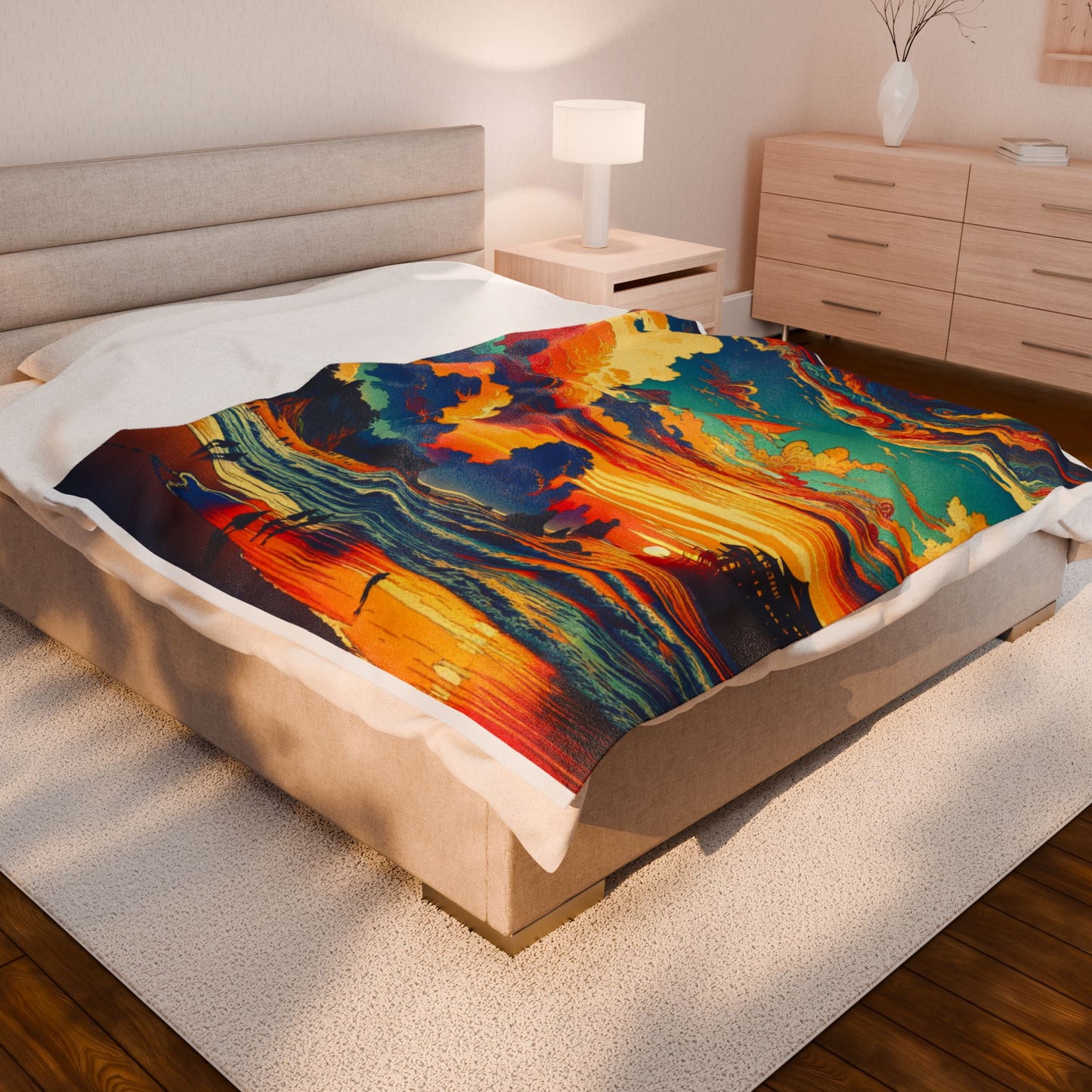 Radiant Harbor Retreat - Plush Blanket