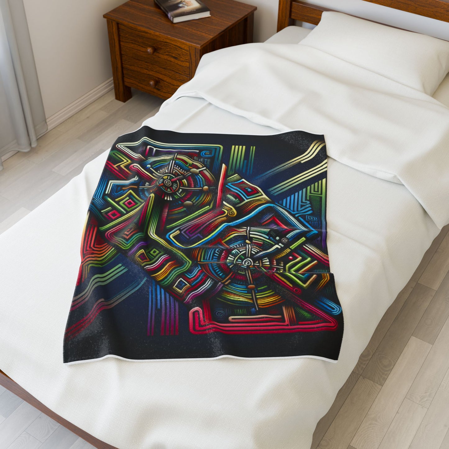 Chromatic Labyrinth - Plush Blanket
