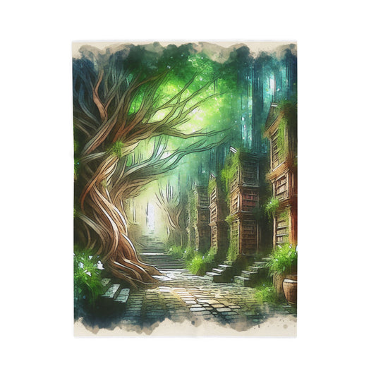 Library of Enchantment - Plush Blanket