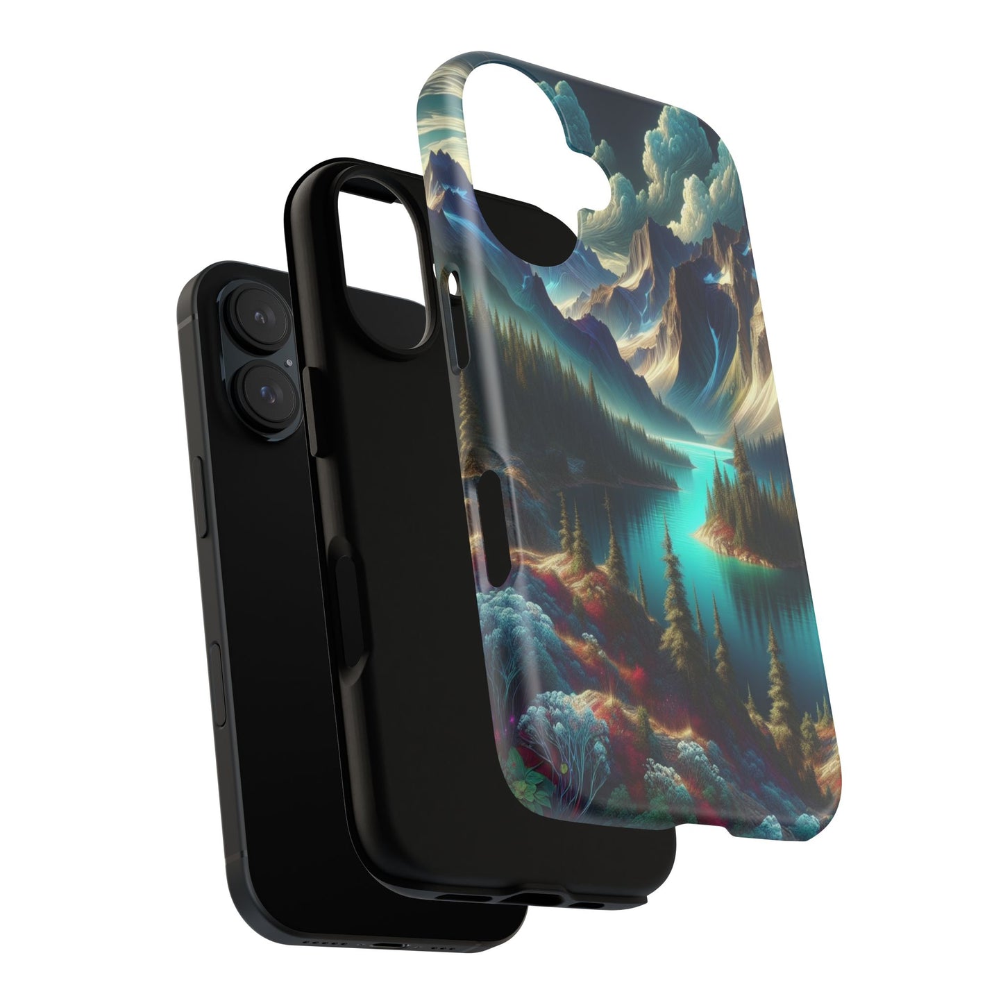 Custom ProtectiveMajestic Peaks and Tranquil WatersIphone Case Compatible With Iphone 16 15 14 - Phone Cover