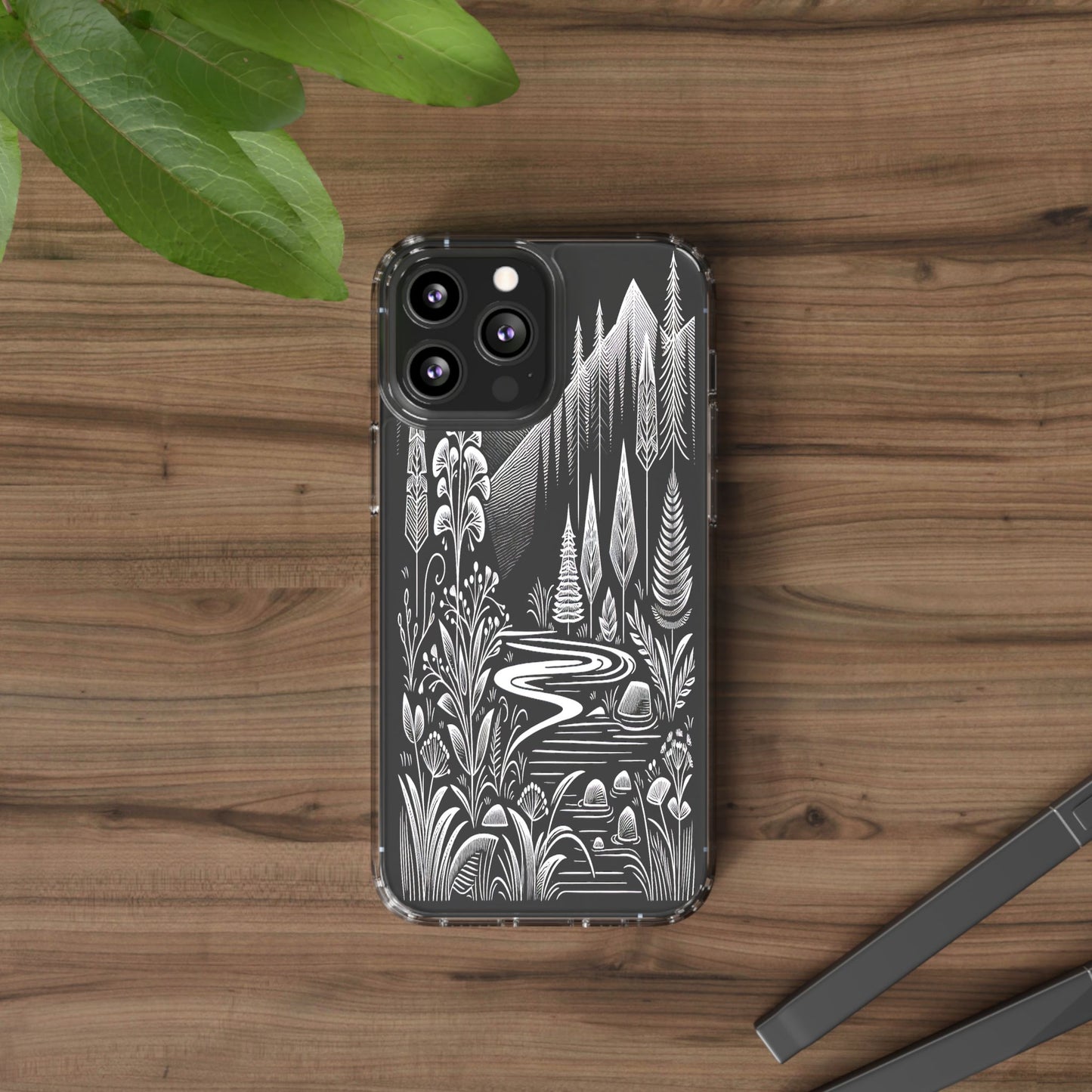 Transparent Alpine Wilderness Pathways Iphone Case Compatible With Iphone 16 15 14 - Clear Phone Cover