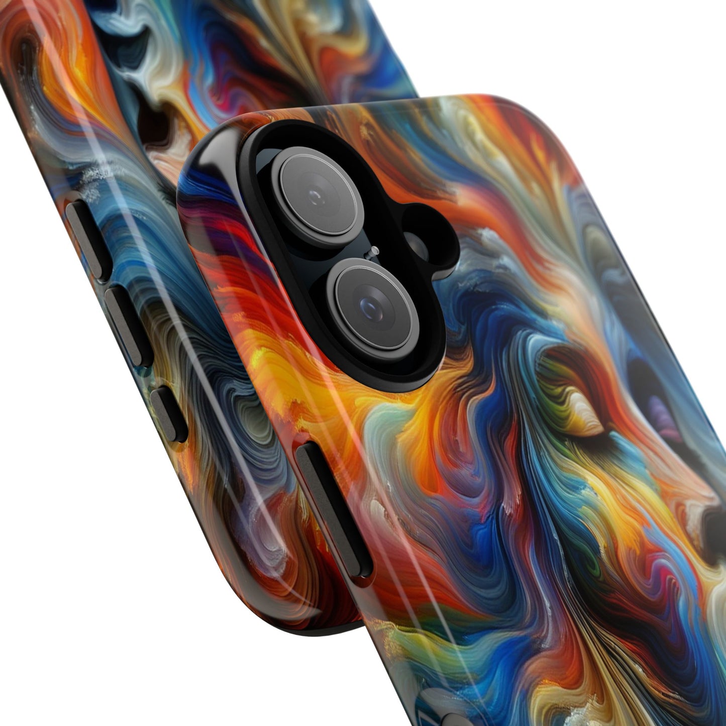 Custom Protective Whirlwind of Colors Iphone Case Compatible With Iphone 16 15 14 - Phone Cover