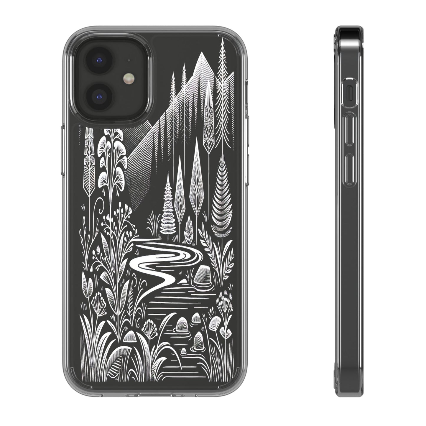 Transparent Alpine Wilderness Pathways Iphone Case Compatible With Iphone 16 15 14 - Clear Phone Cover
