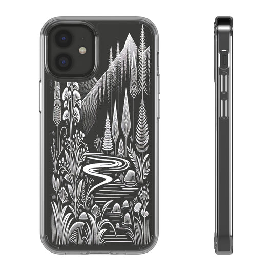 Transparent Alpine Wilderness Pathways Iphone Case Compatible With Iphone 16 15 14 - Clear Phone Cover