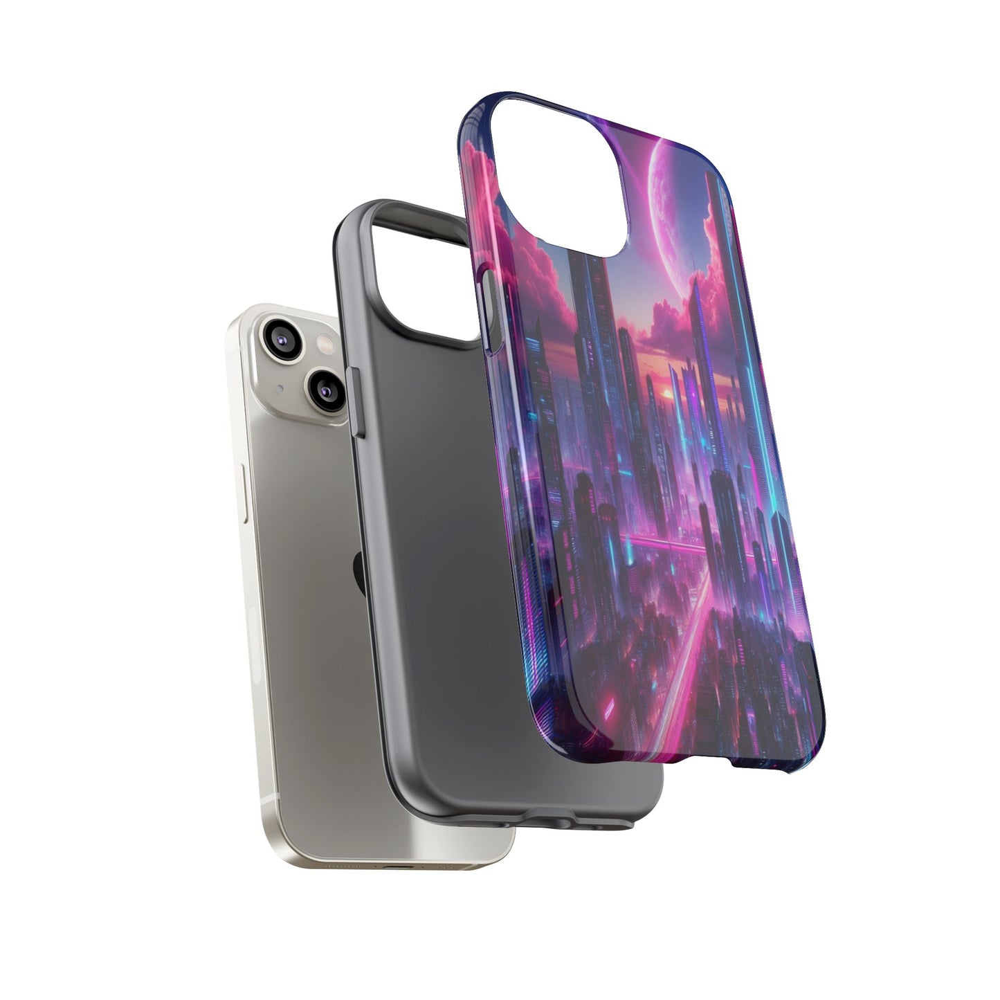 Futuristic Skyline Fantasy - Phone Case