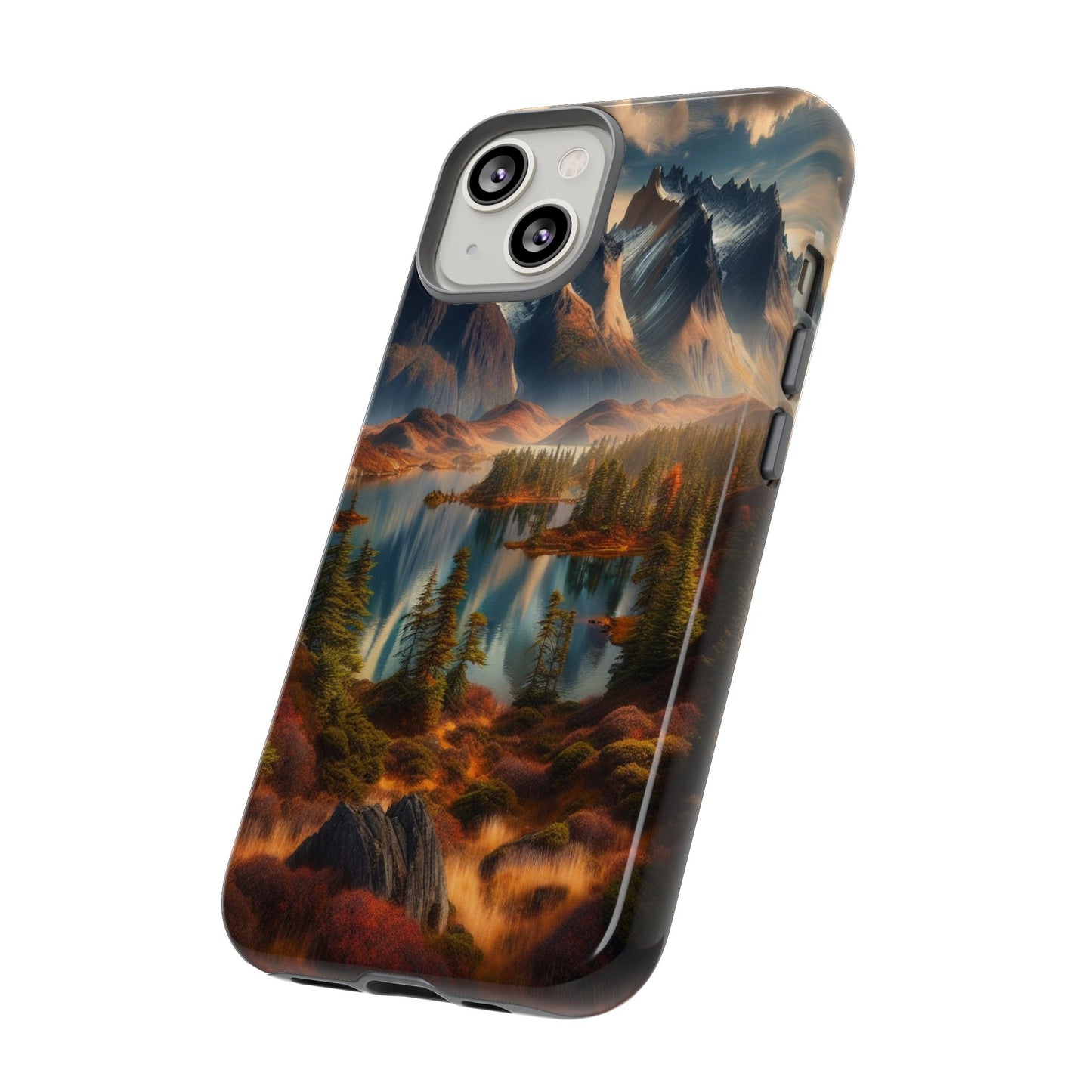 Custom ProtectiveMajestic Peaks and Tranquil WatersIphone Case Compatible With Iphone 16 15 14 - Phone Cover