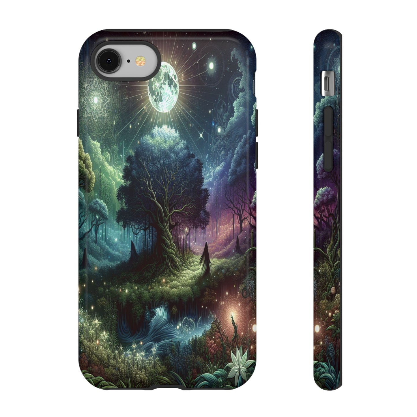 Luminous Forest Nightscape - Phone Case