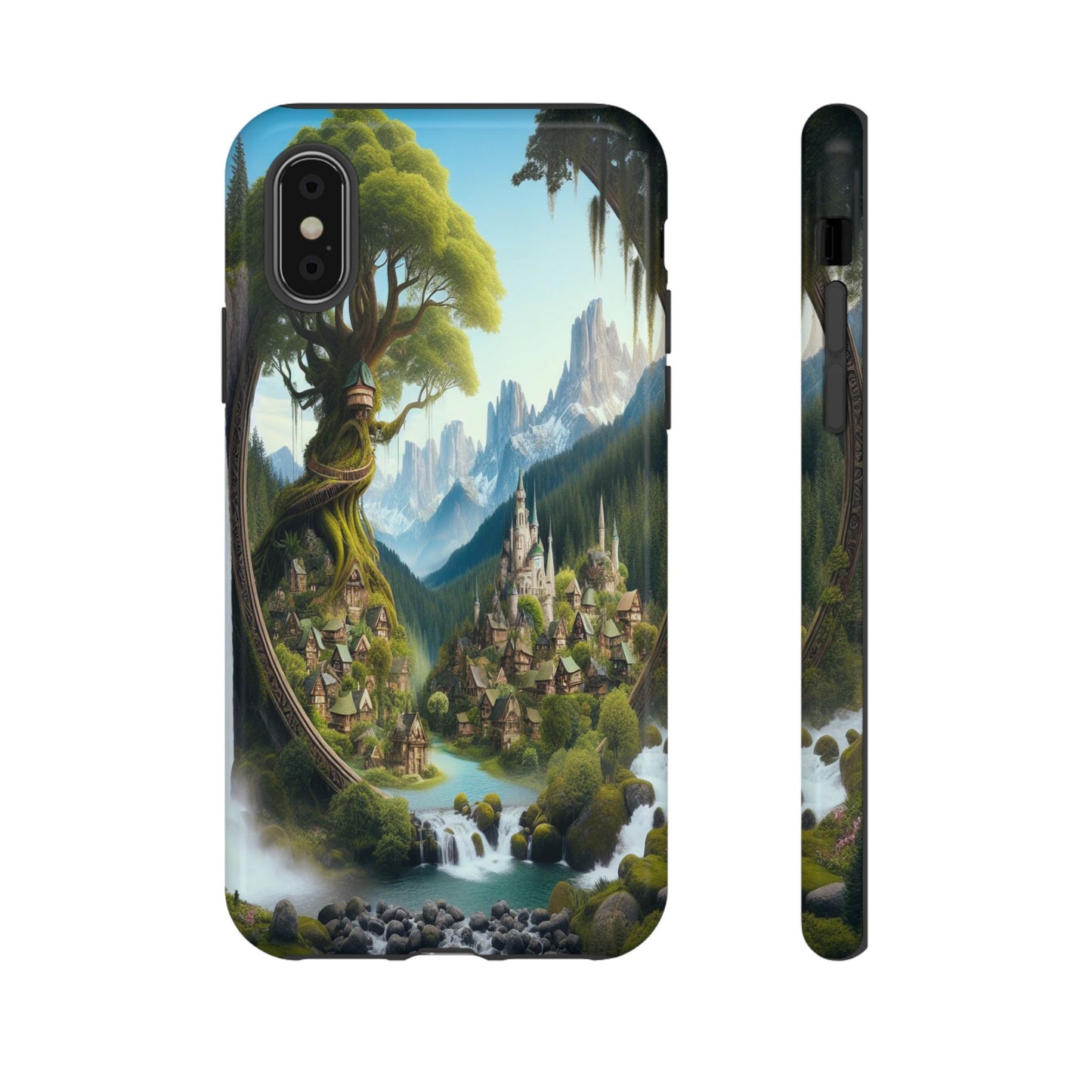 Protective Whimsical Village Retreat Iphone Case Compatible With Iphone 16 15 14 - Phone Cover
