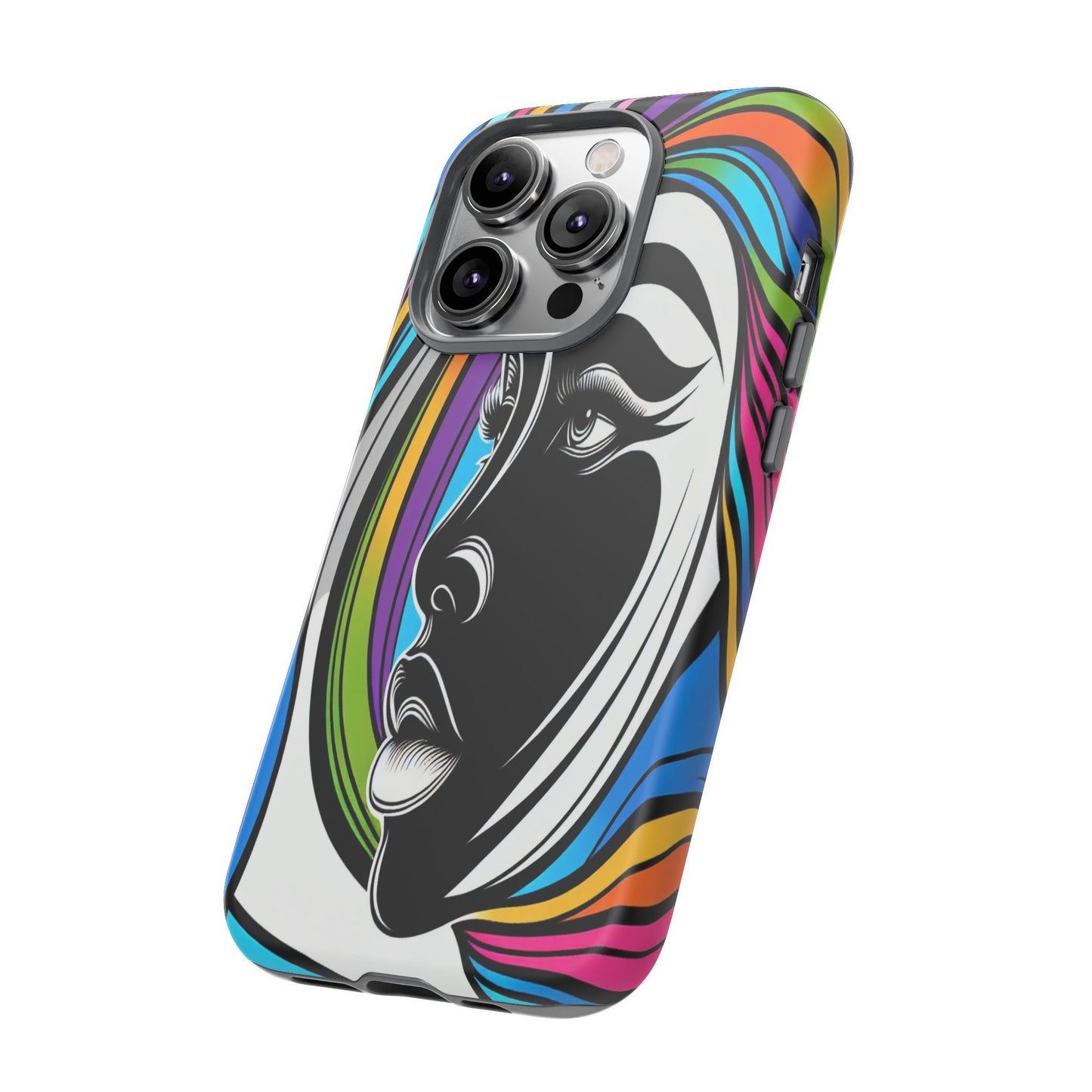 Colorful Portrait Fusion - Phone Case