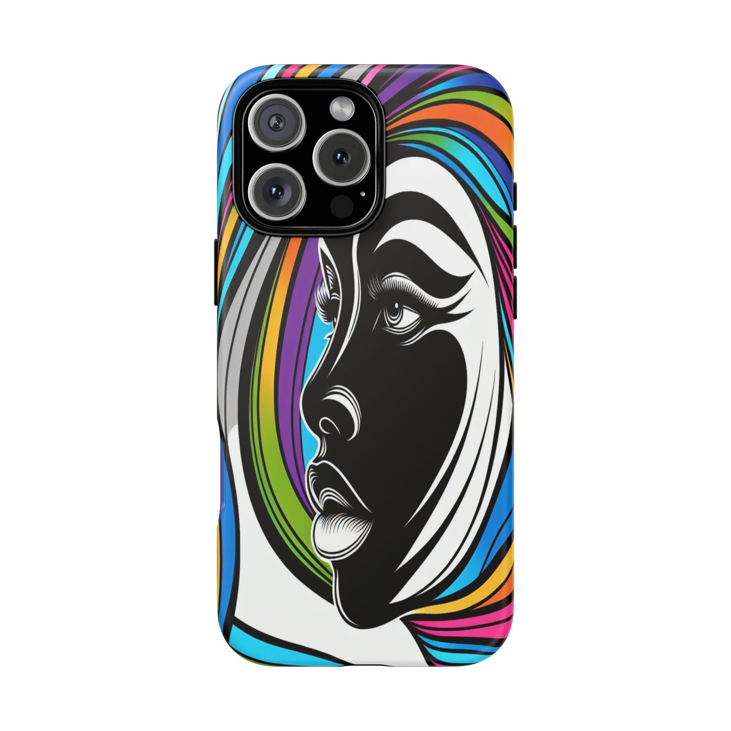 Colorful Portrait Fusion - Phone Case