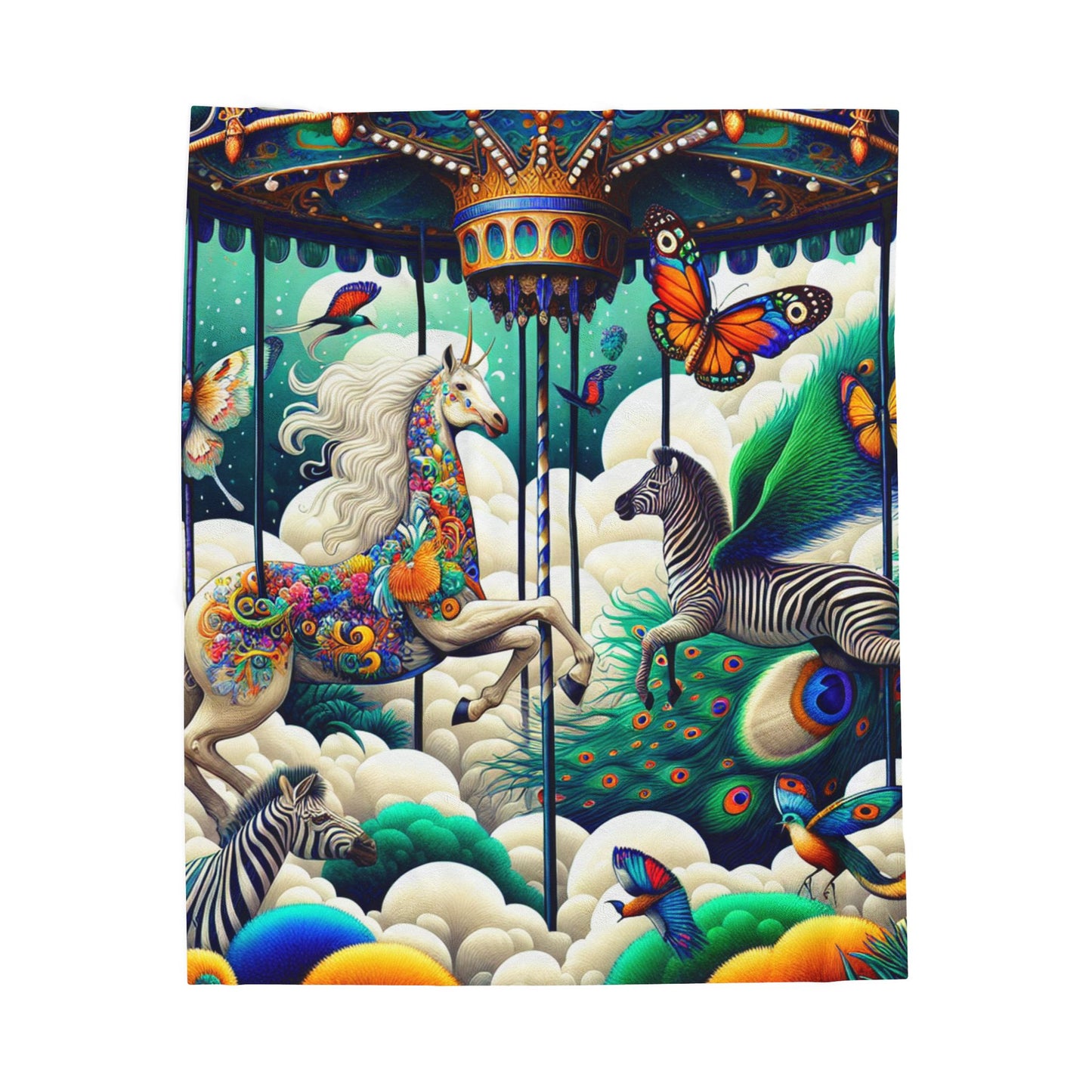 Carousel of Dreams - Plush Blanket