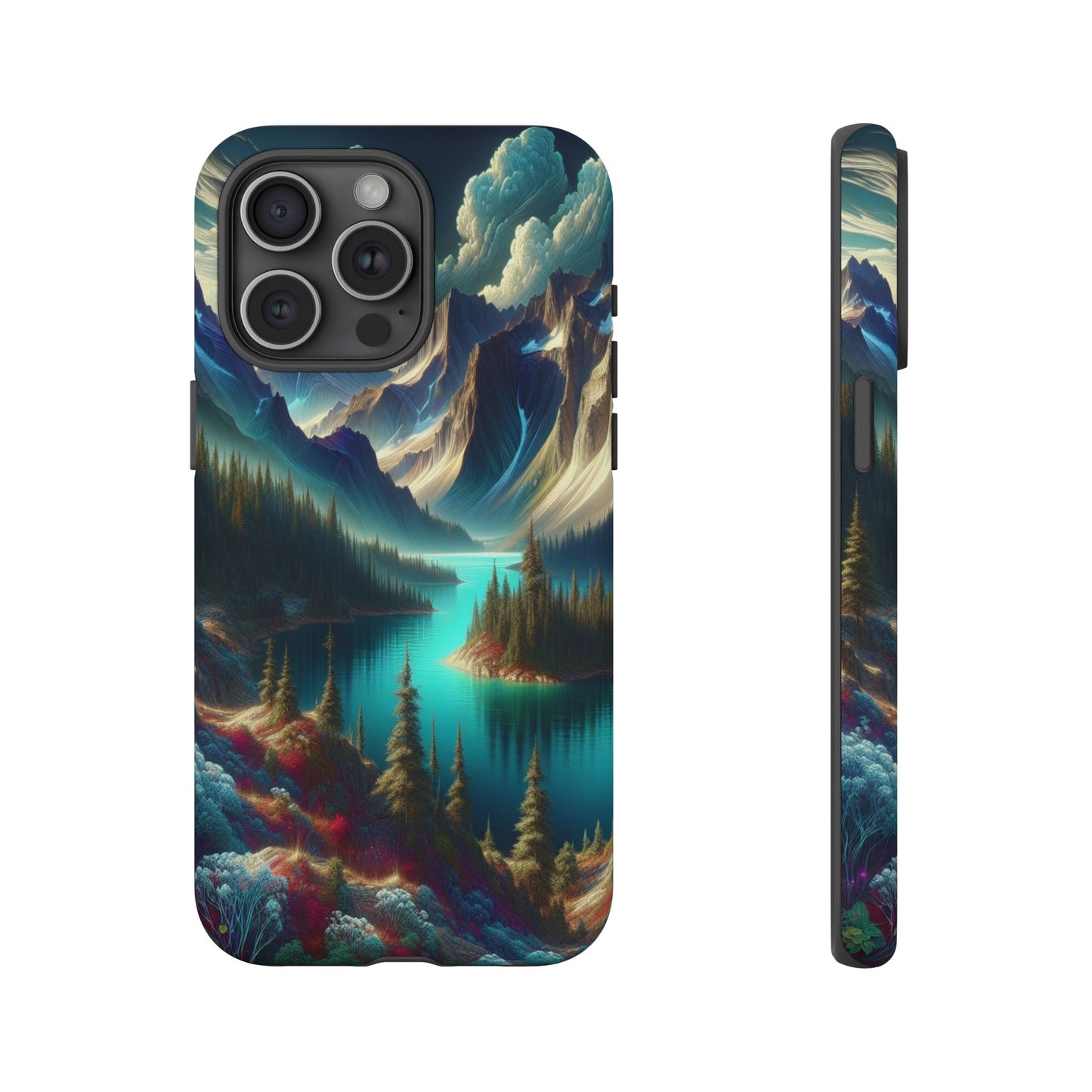 Custom ProtectiveMajestic Peaks and Tranquil WatersIphone Case Compatible With Iphone 16 15 14 - Phone Cover