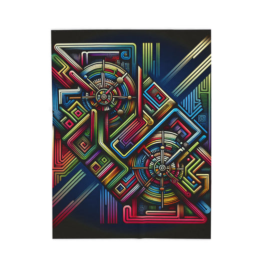 Chromatic Labyrinth - Plush Blanket