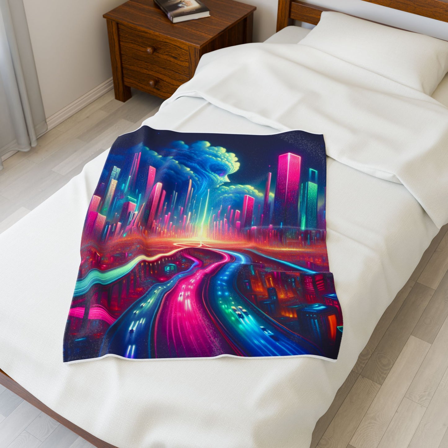 The Luminous Metropolis - Plush Blanket