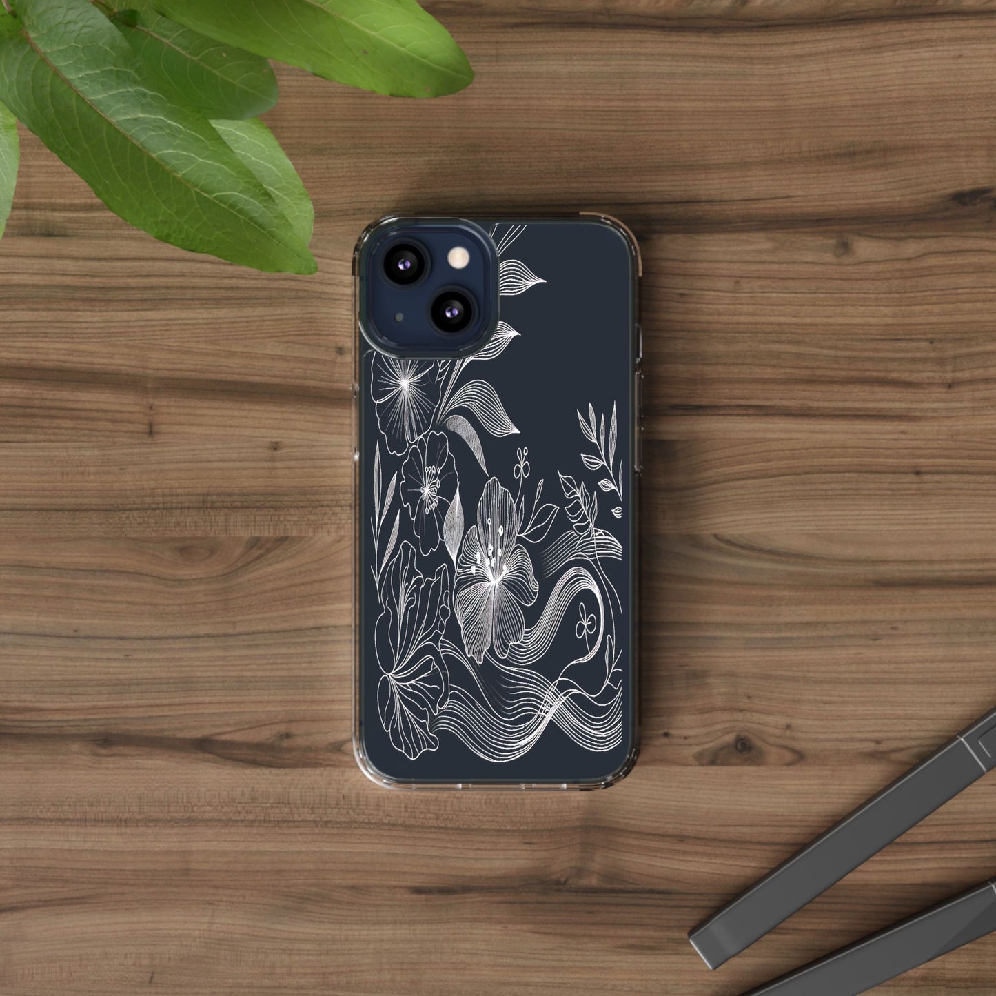 Transparent Petals in Motion Iphone Case Compatible With Iphone 16 15 14 - Clear Phone Cover