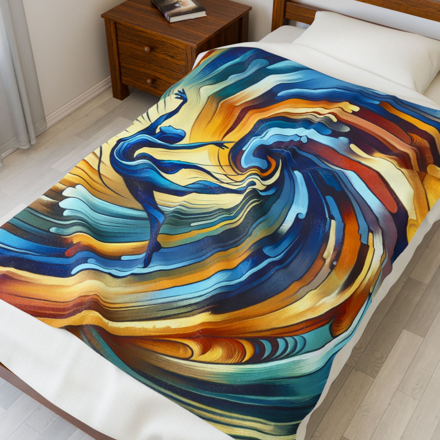 Harmonious Whirl - Plush Blanket