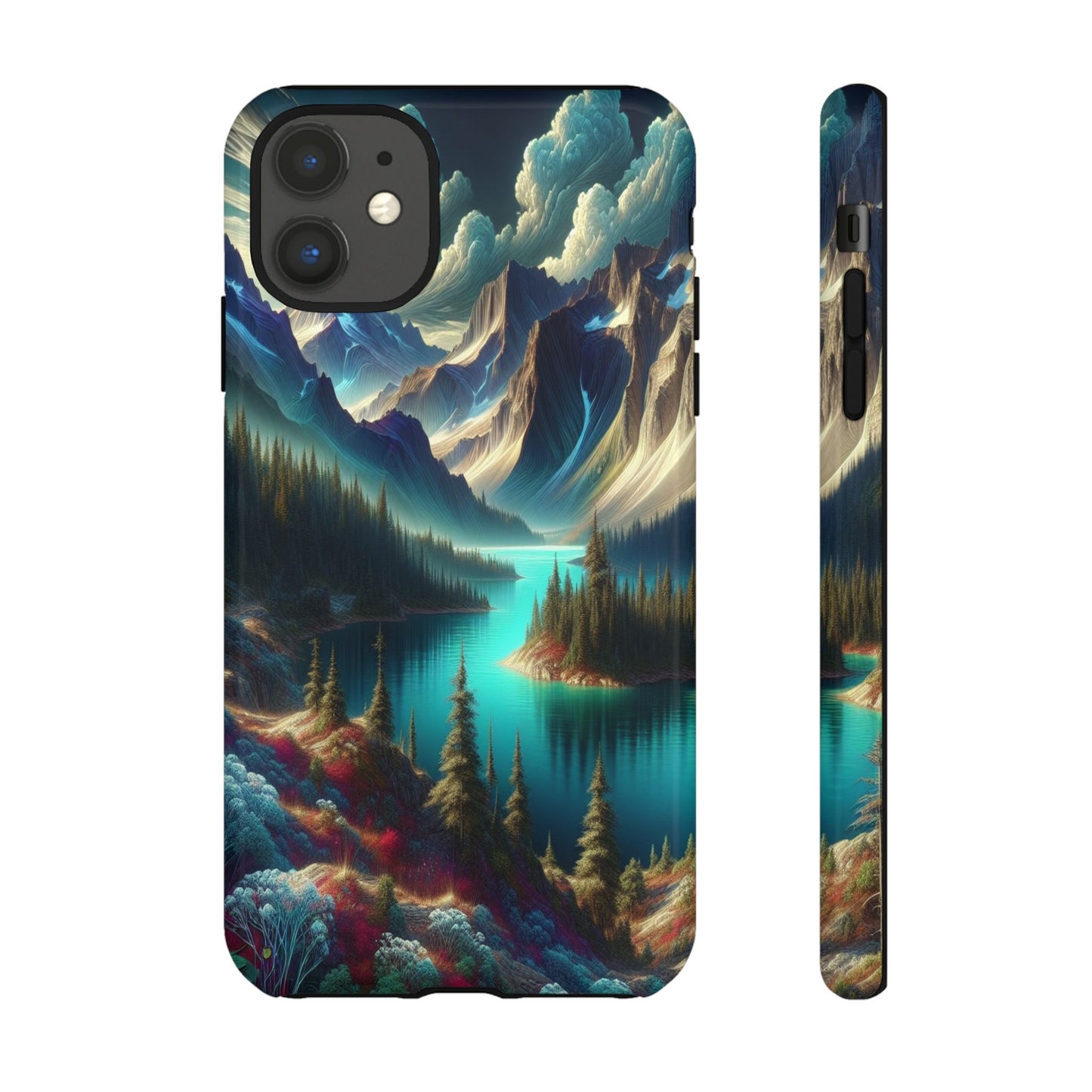 Custom ProtectiveMajestic Peaks and Tranquil WatersIphone Case Compatible With Iphone 16 15 14 - Phone Cover