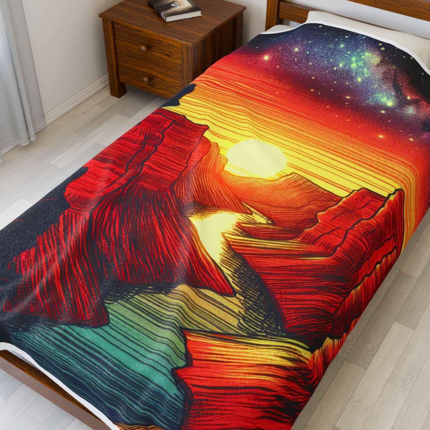 Canyon Reverie at Dawn - Plush Blanket