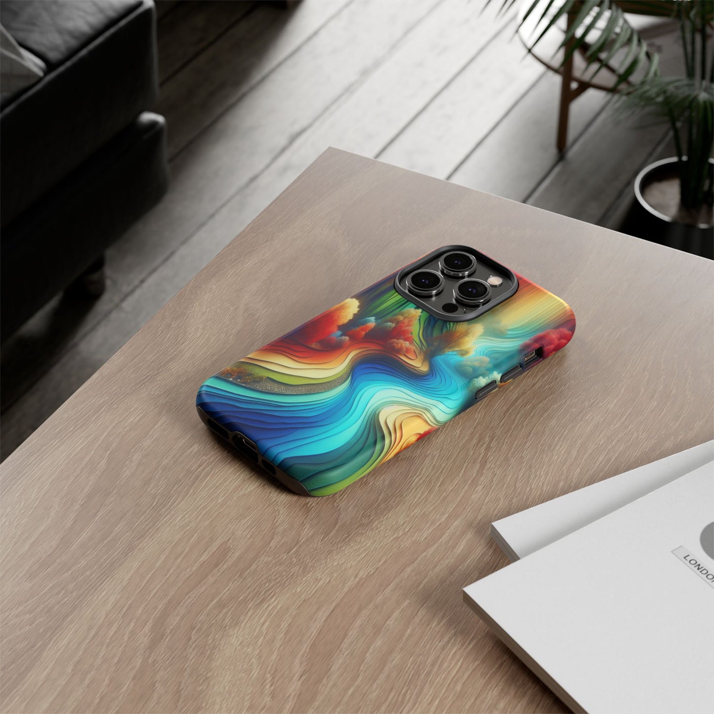 Protective River of Colors Iphone Case Compatible With Iphone 16 15 14 - Iphone Cover