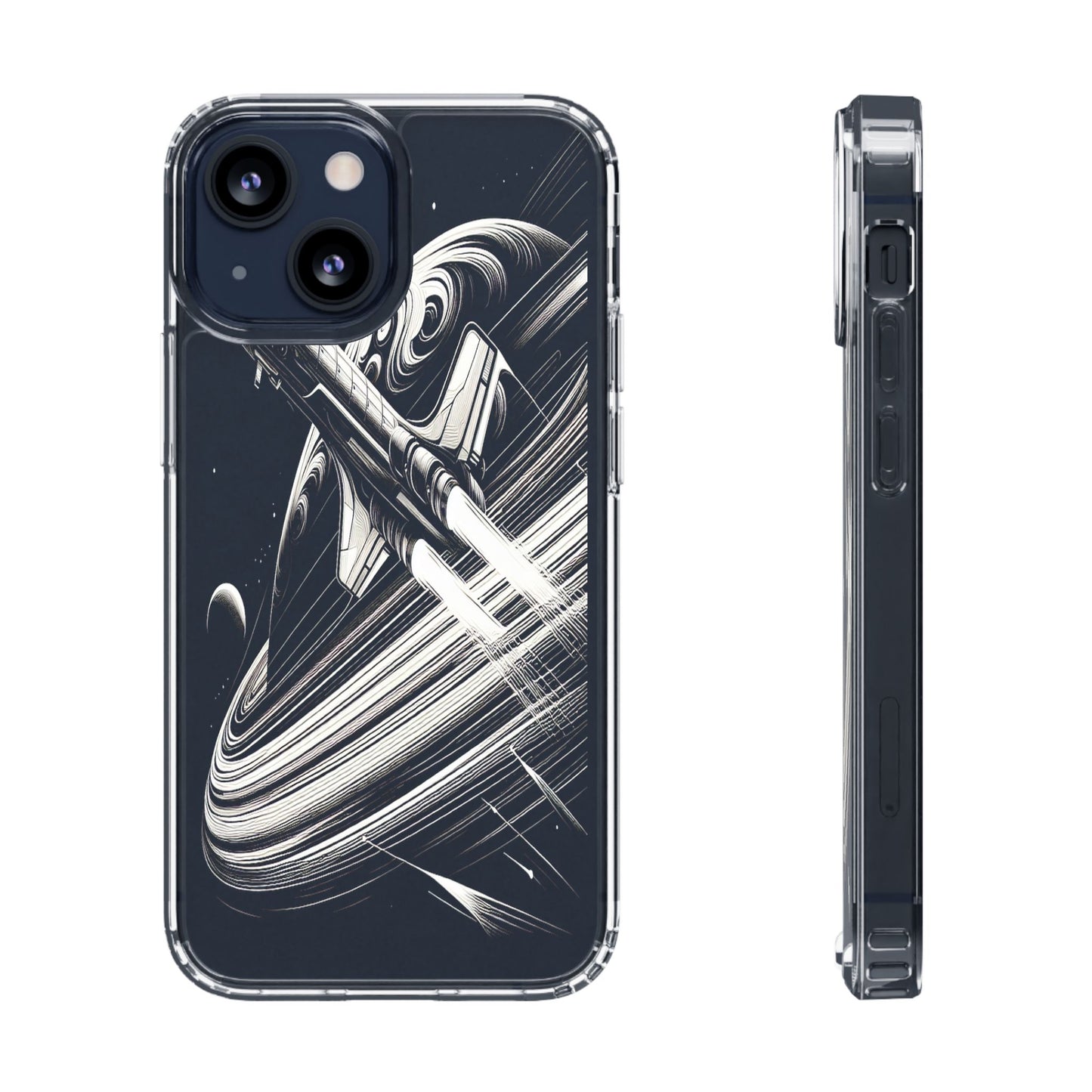 Transparent Voyage Beyond the Rings Iphone Case Compatible With Iphone 16 15 14 - Clear Phone Cover