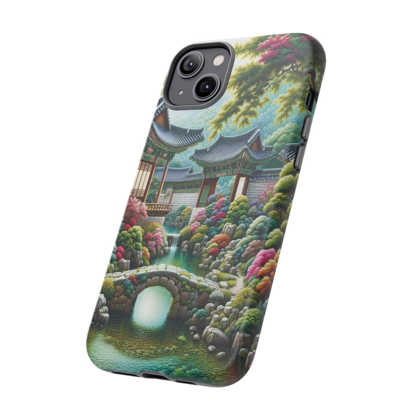 Custom ProtectiveTranquil Garden RetreatIphone Case Compatible With Iphone 16 15 14 - Phone Cover