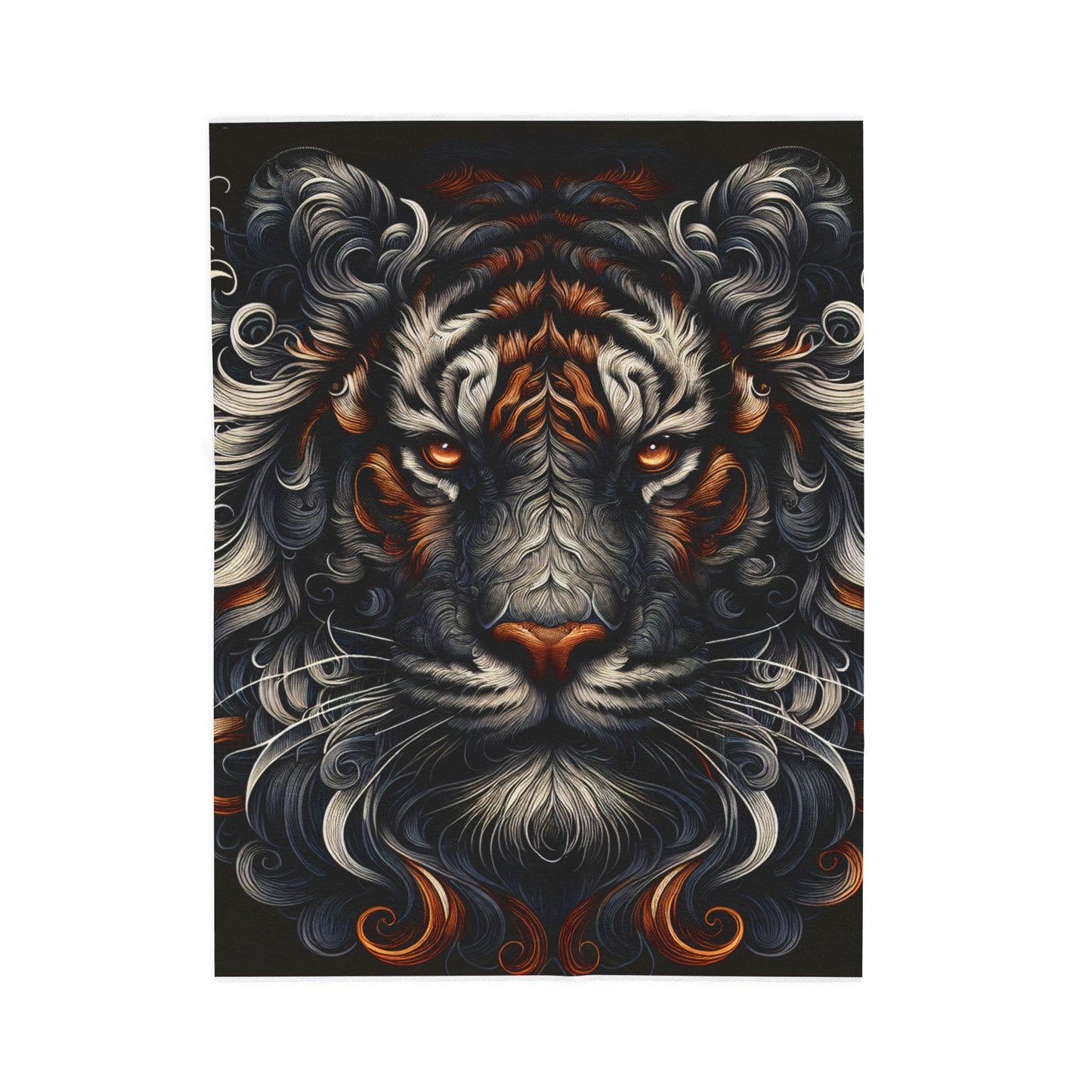 Fierce Tiger Majesty - Plush Blanket