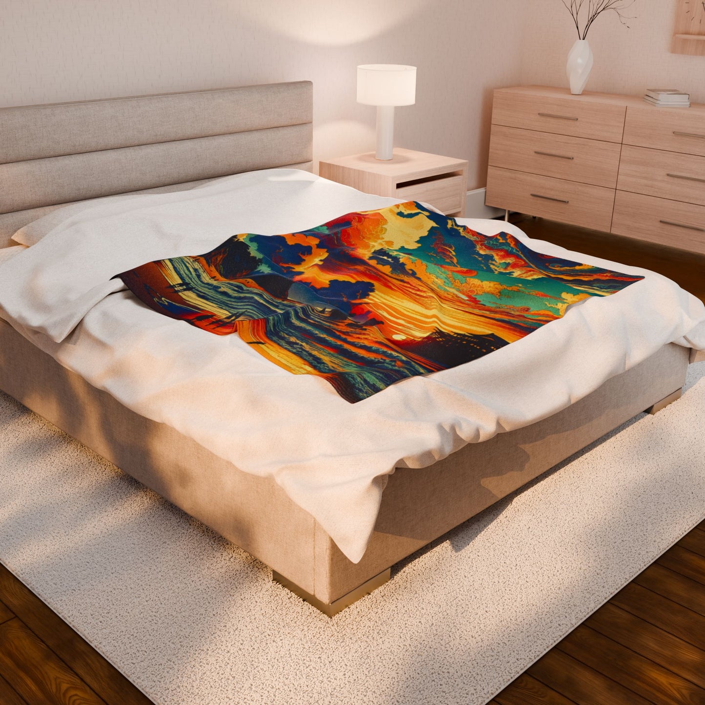 Radiant Harbor Retreat - Plush Blanket