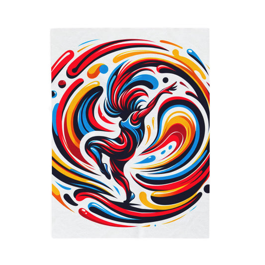 Energetic Movement - Plush Blanket