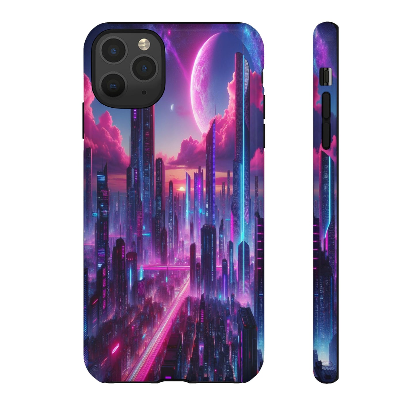 Futuristic Skyline Fantasy - Phone Case