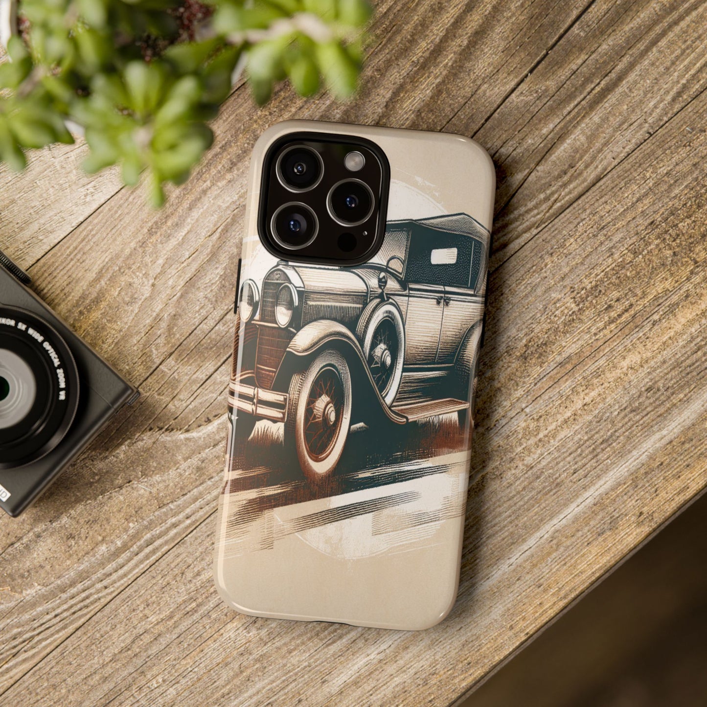 Vintage Wheels in Motion - Phone Case