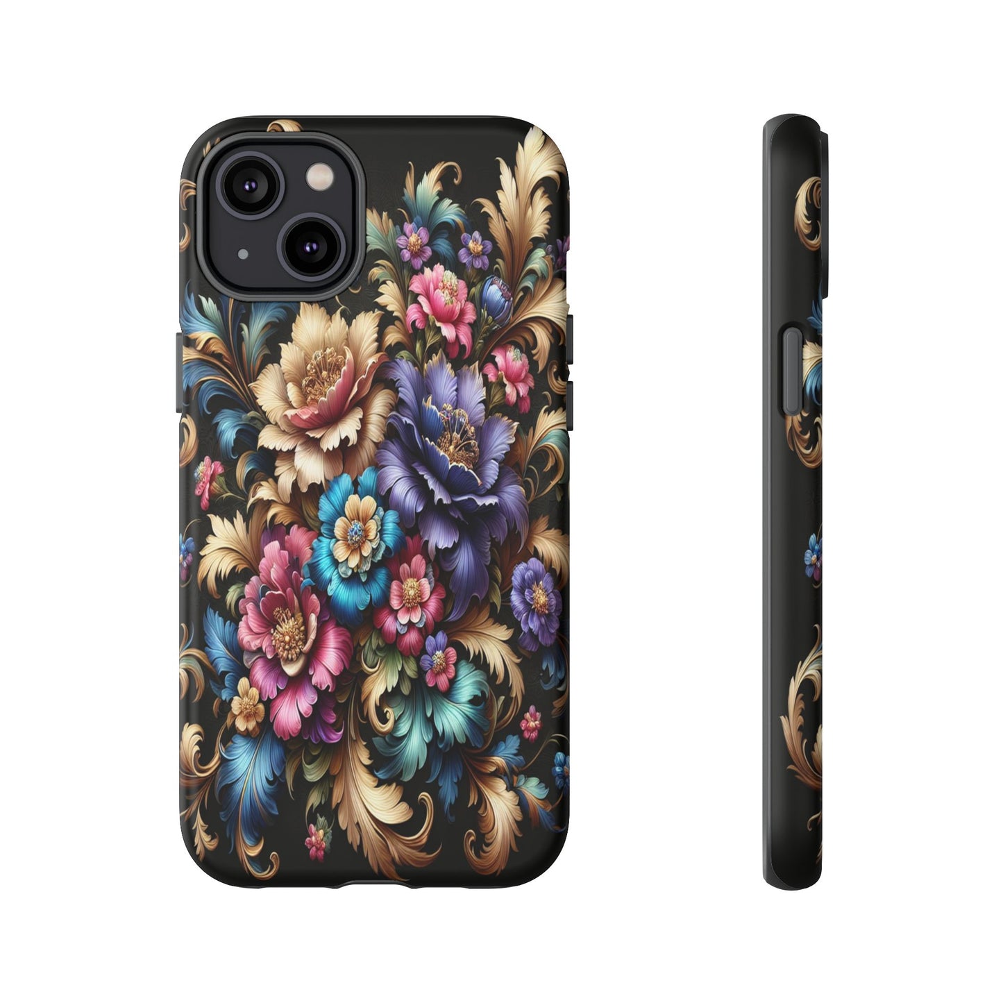 Custom ProtectiveFloral RadianceIphone Case Compatible With Iphone 16 15 14 - Phone Cover