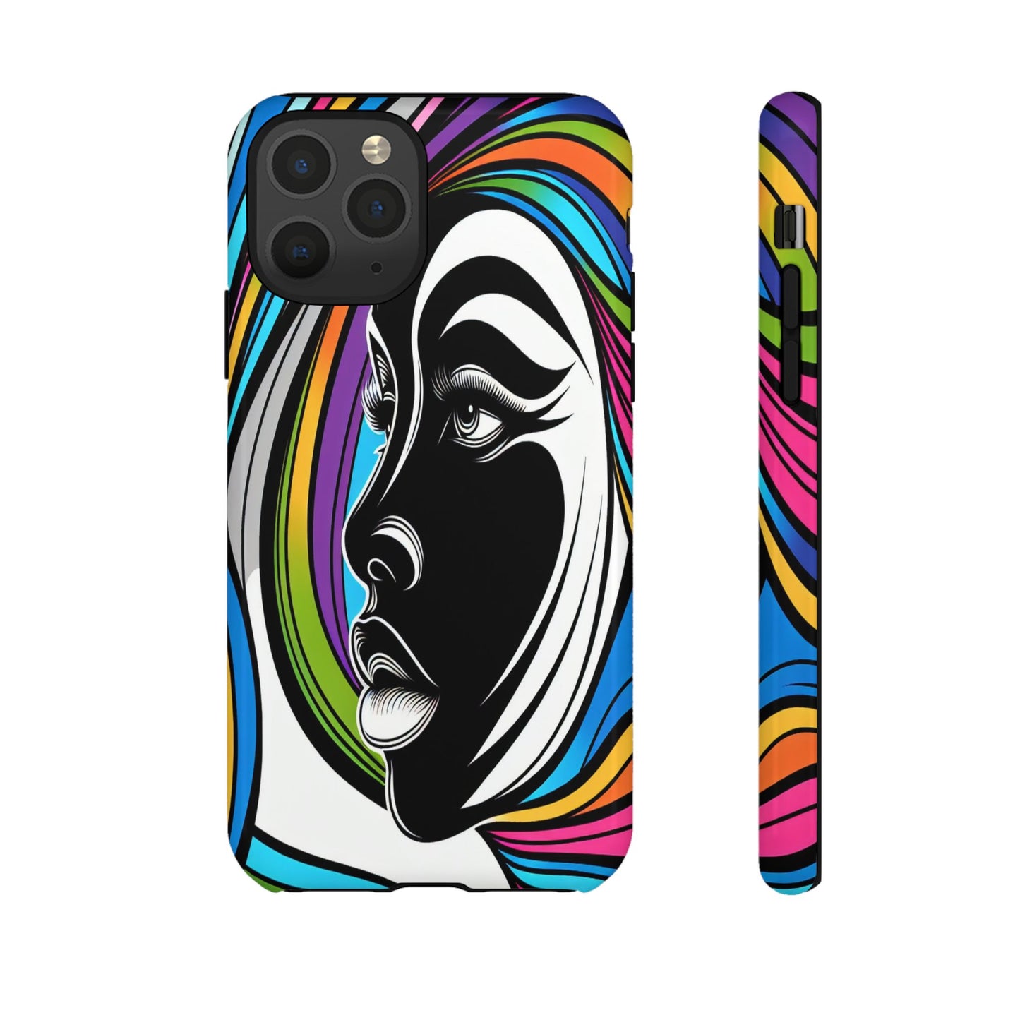 Colorful Portrait Fusion - Phone Case