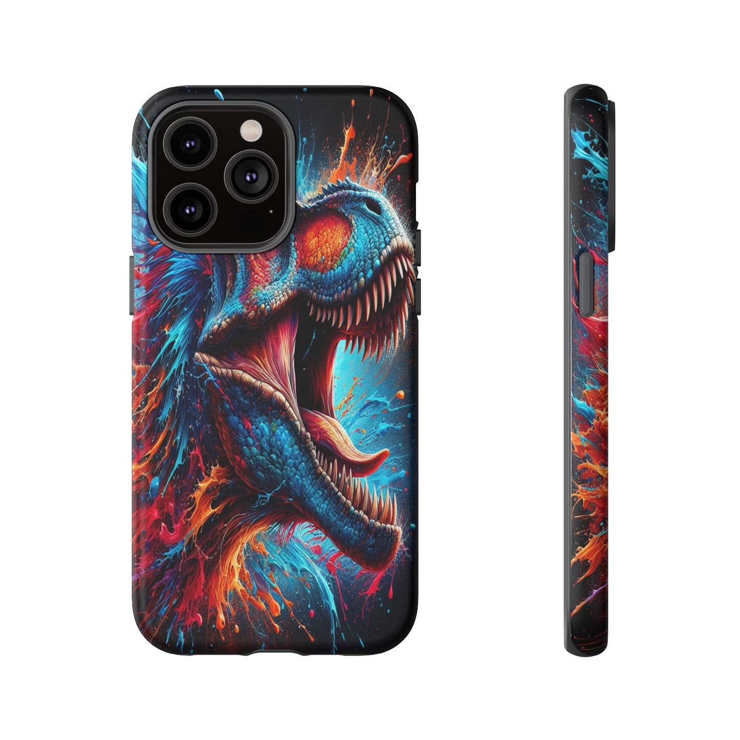 Colorburst Dinosaur Roar - Phone Case